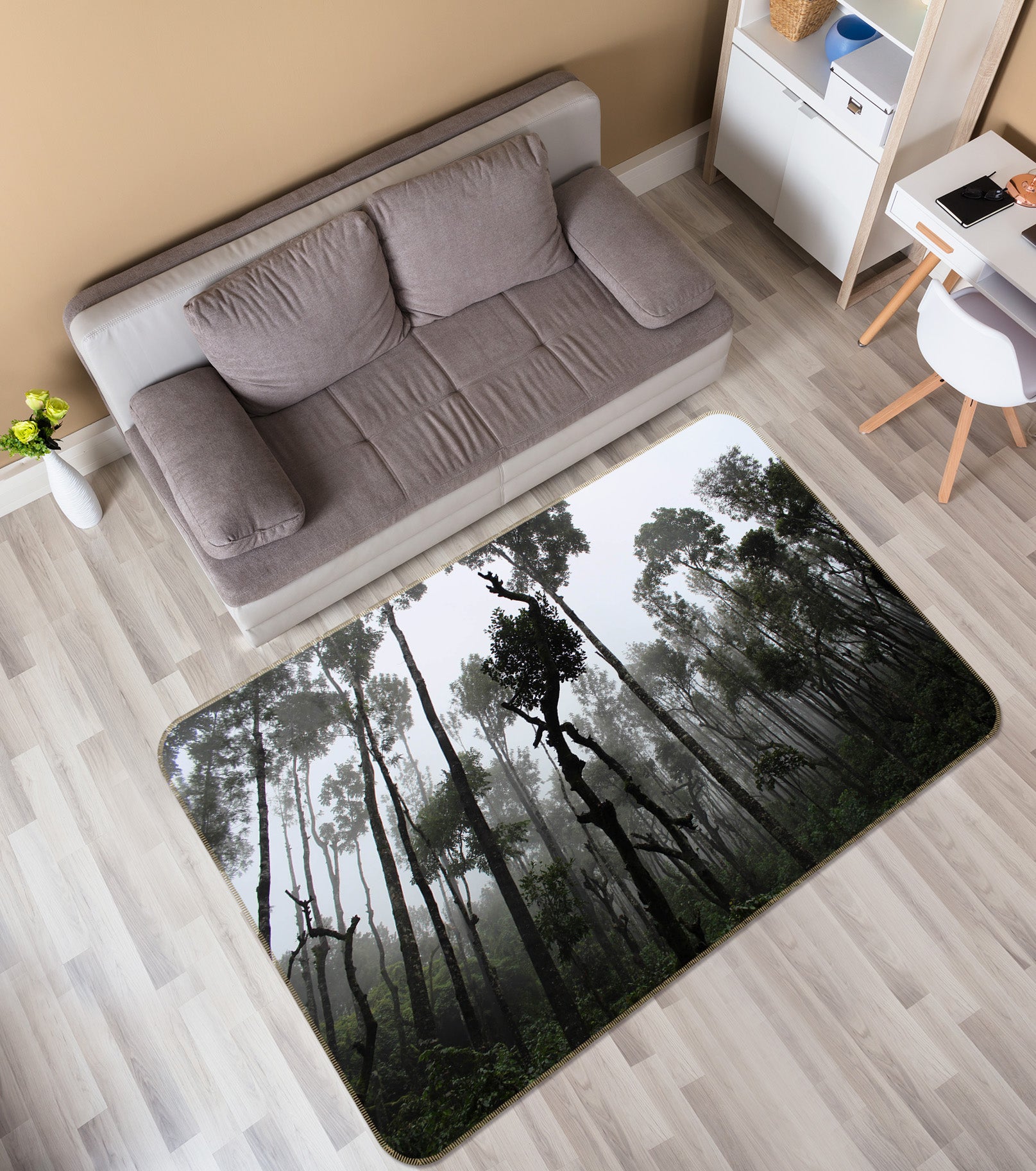 3D Forest 34078 Non Slip Rug Mat