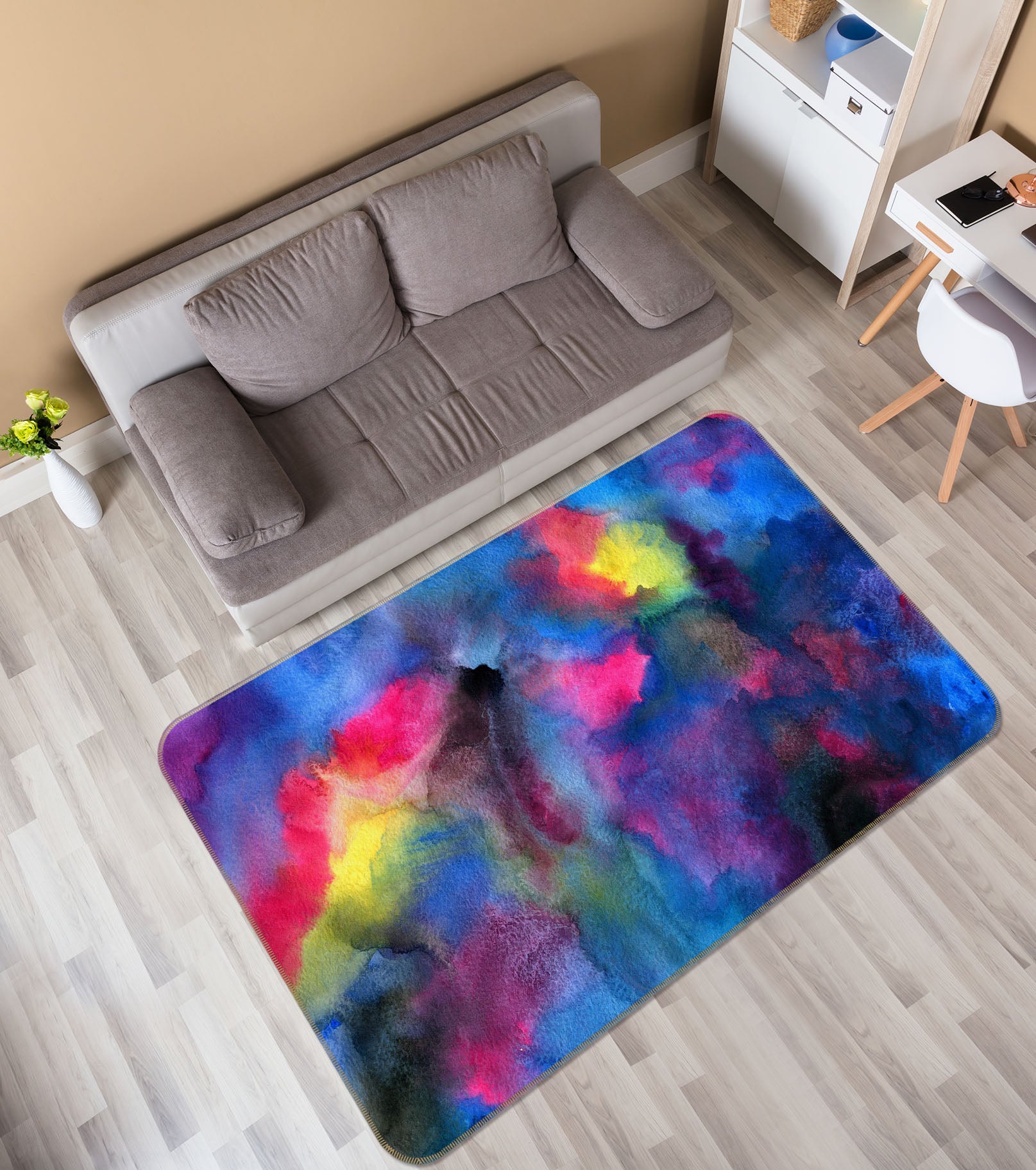 3D Pattern 27104 Non Slip Rug Mat