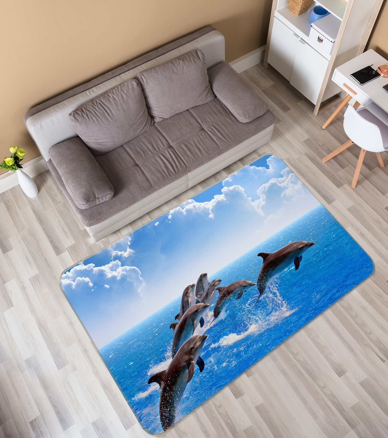 3D Dolphin 76287 Non Slip Rug Mat
