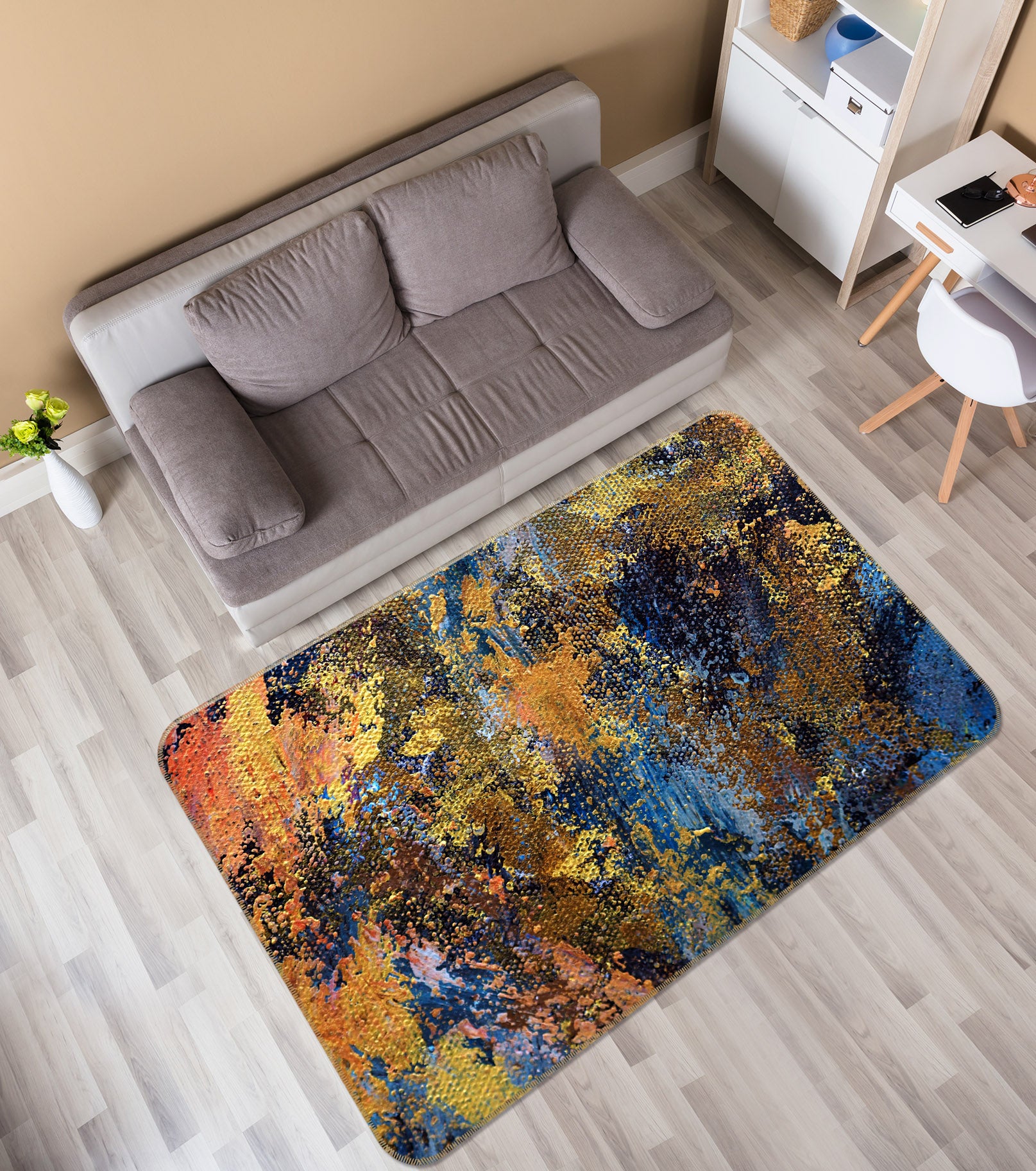 3D Pattern 30183 Non Slip Rug Mat