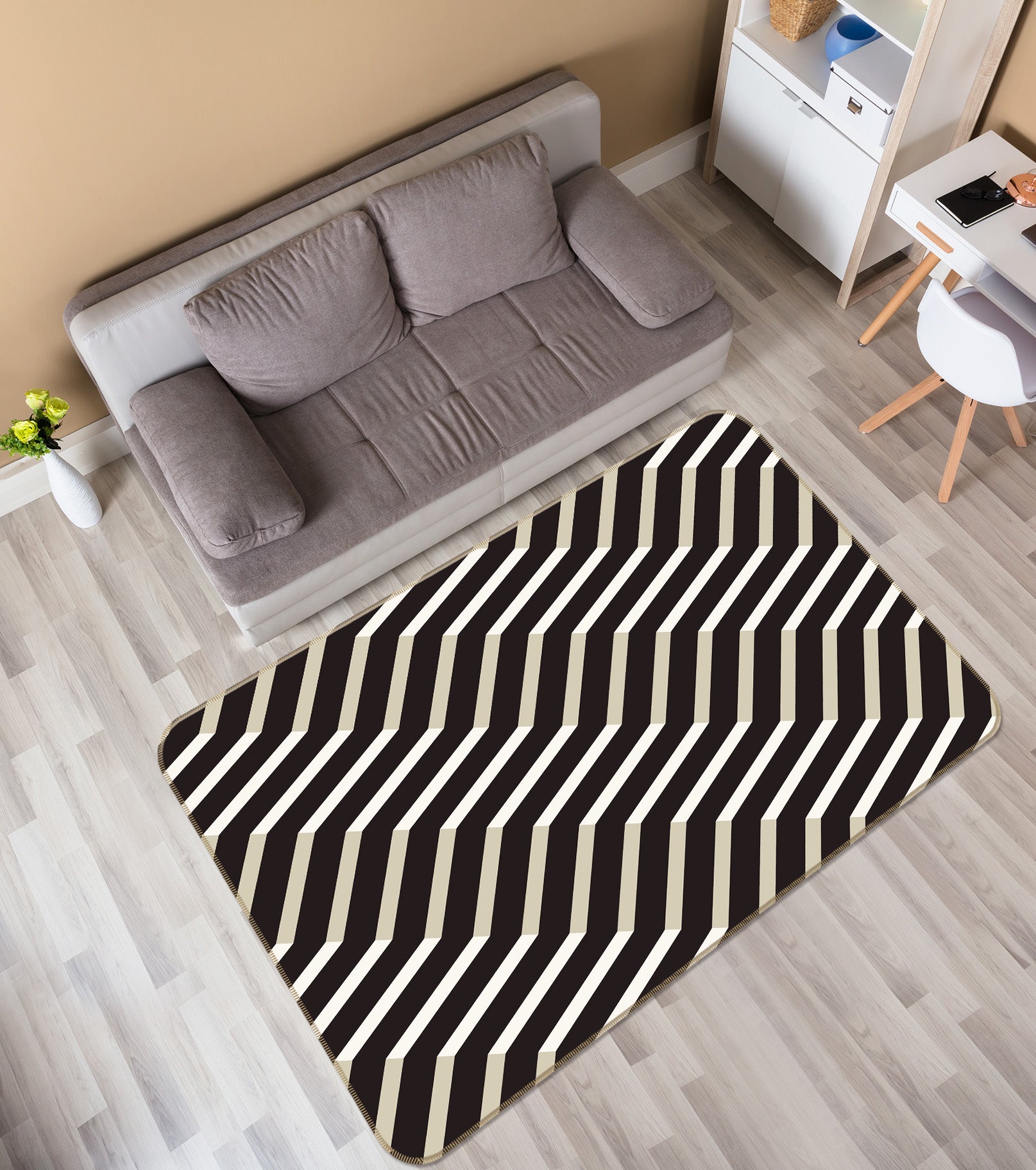 3D Curve 35037 Non Slip Rug Mat