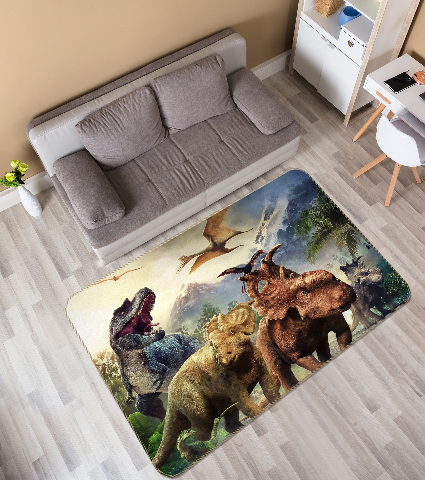3D Dinosaurs 68173 Animal Non Slip Rug Mat