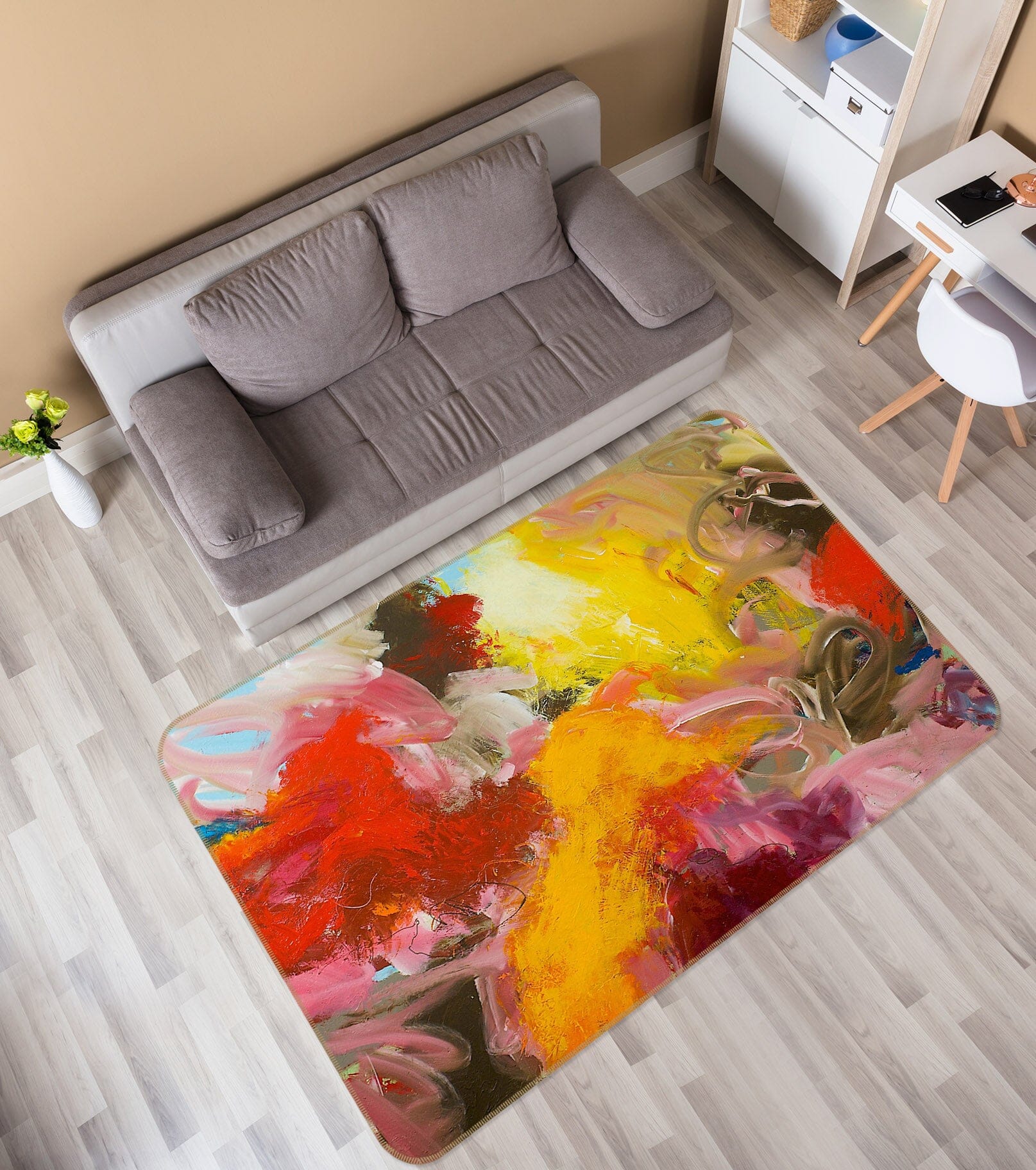 3D Golden Sun 1009 Allan P. Friedlander Rug Non Slip Rug Mat Mat AJ Creativity Home 