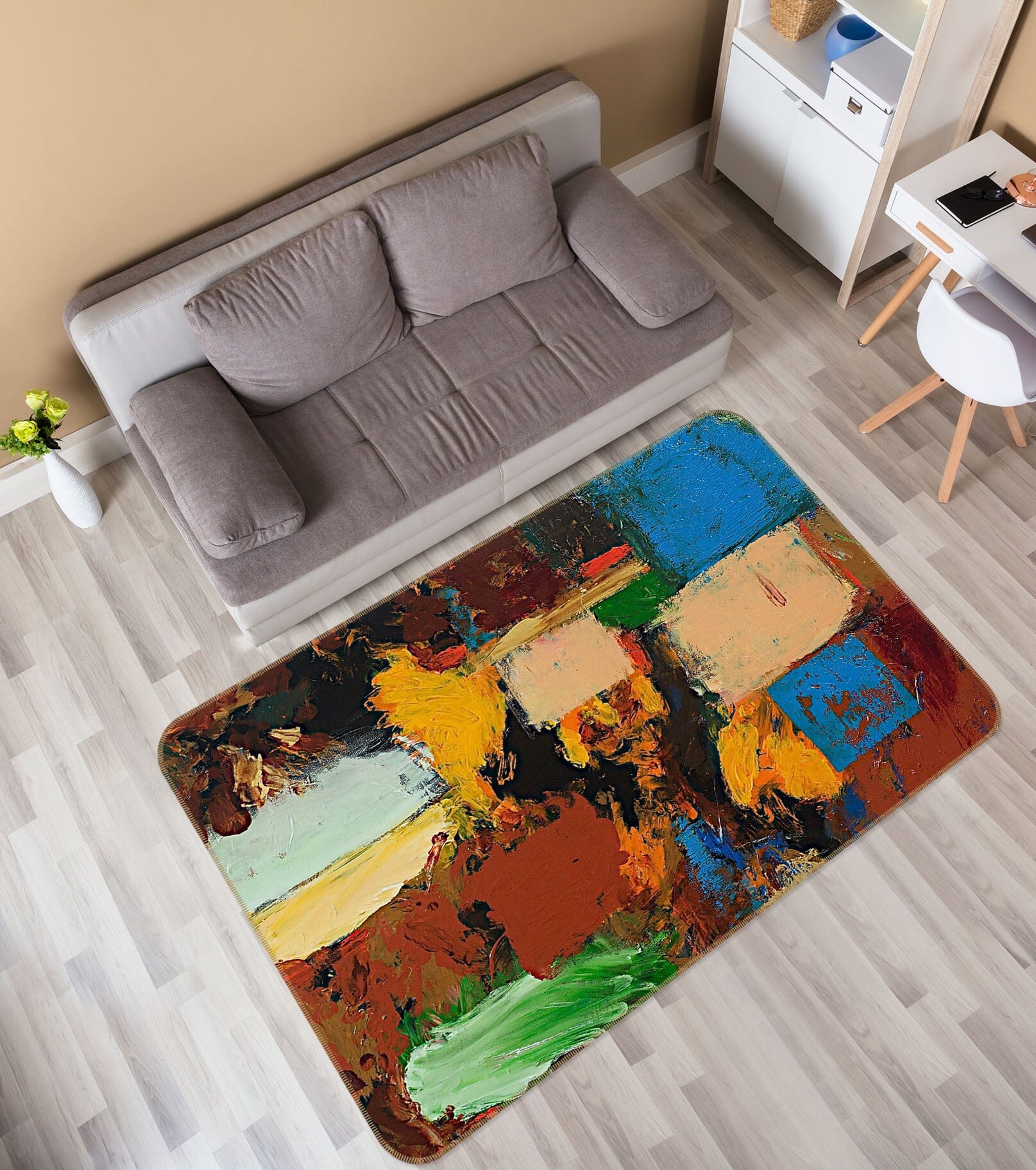 3D Color Graffiti 1006 Allan P. Friedlander Rug Non Slip Rug Mat Mat AJ Creativity Home 