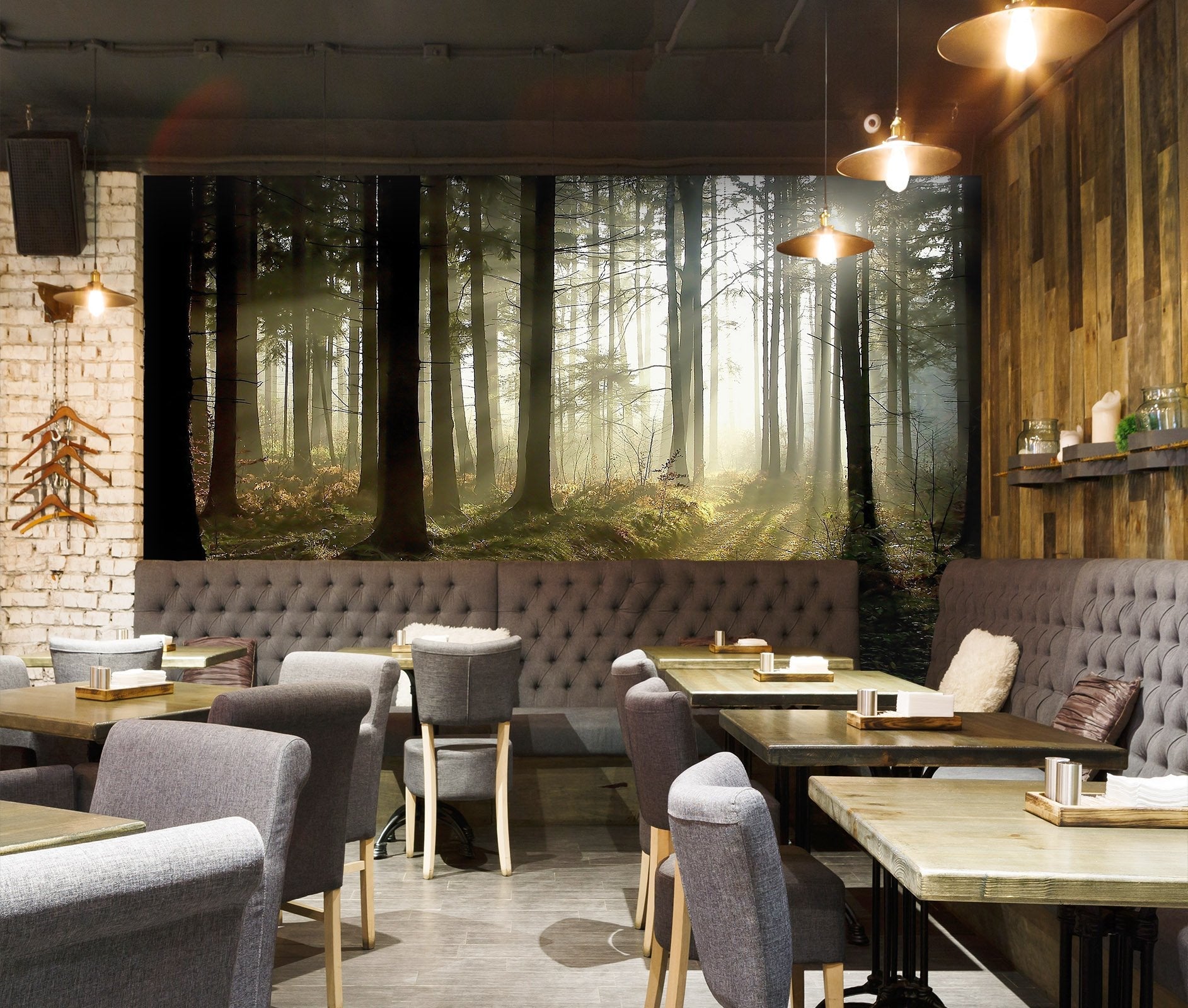 3D Forest Sun 02 Wall Murals Wallpaper AJ Wallpaper 2 