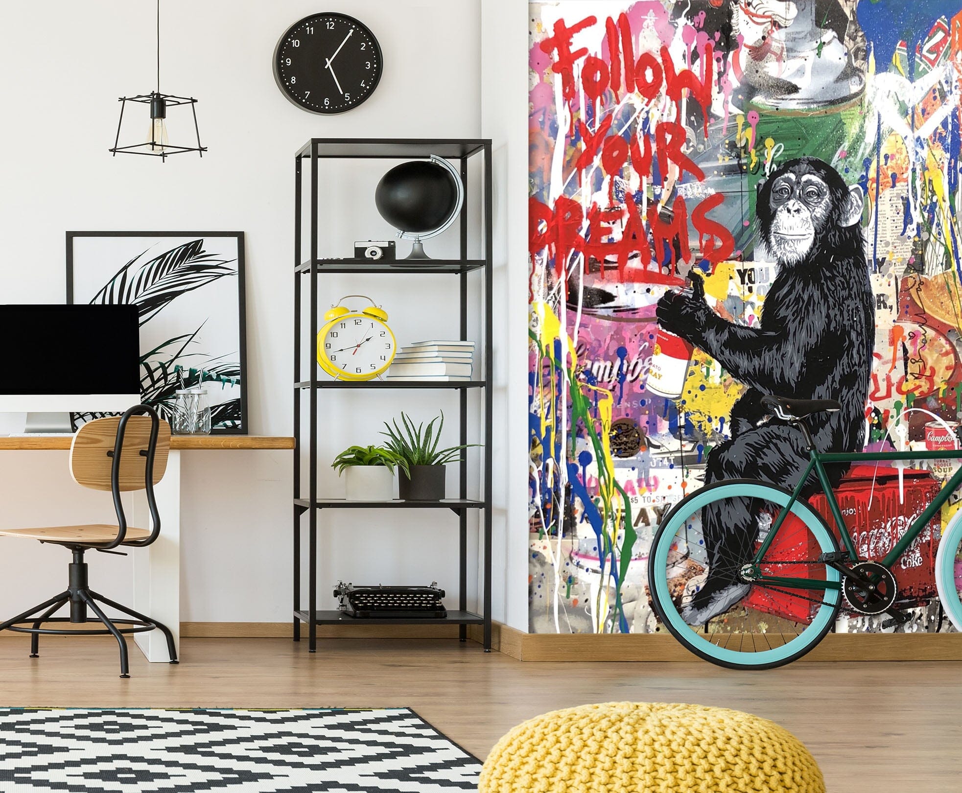 3D Graffiti Orangutan 102 Wall Murals Wallpaper AJ Wallpaper 2 