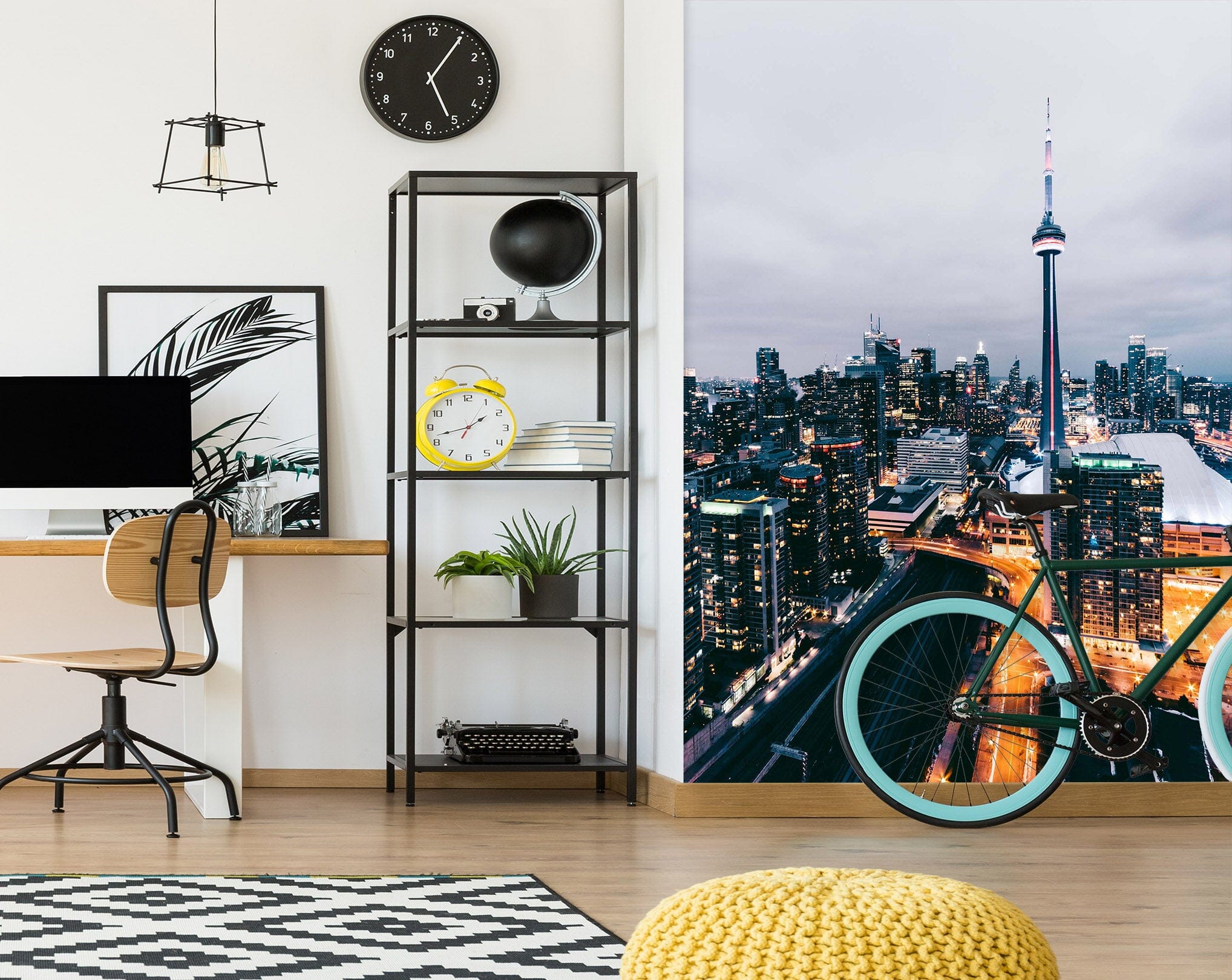 3D City Lights 2090 Wall Murals Wallpaper AJ Wallpaper 2 