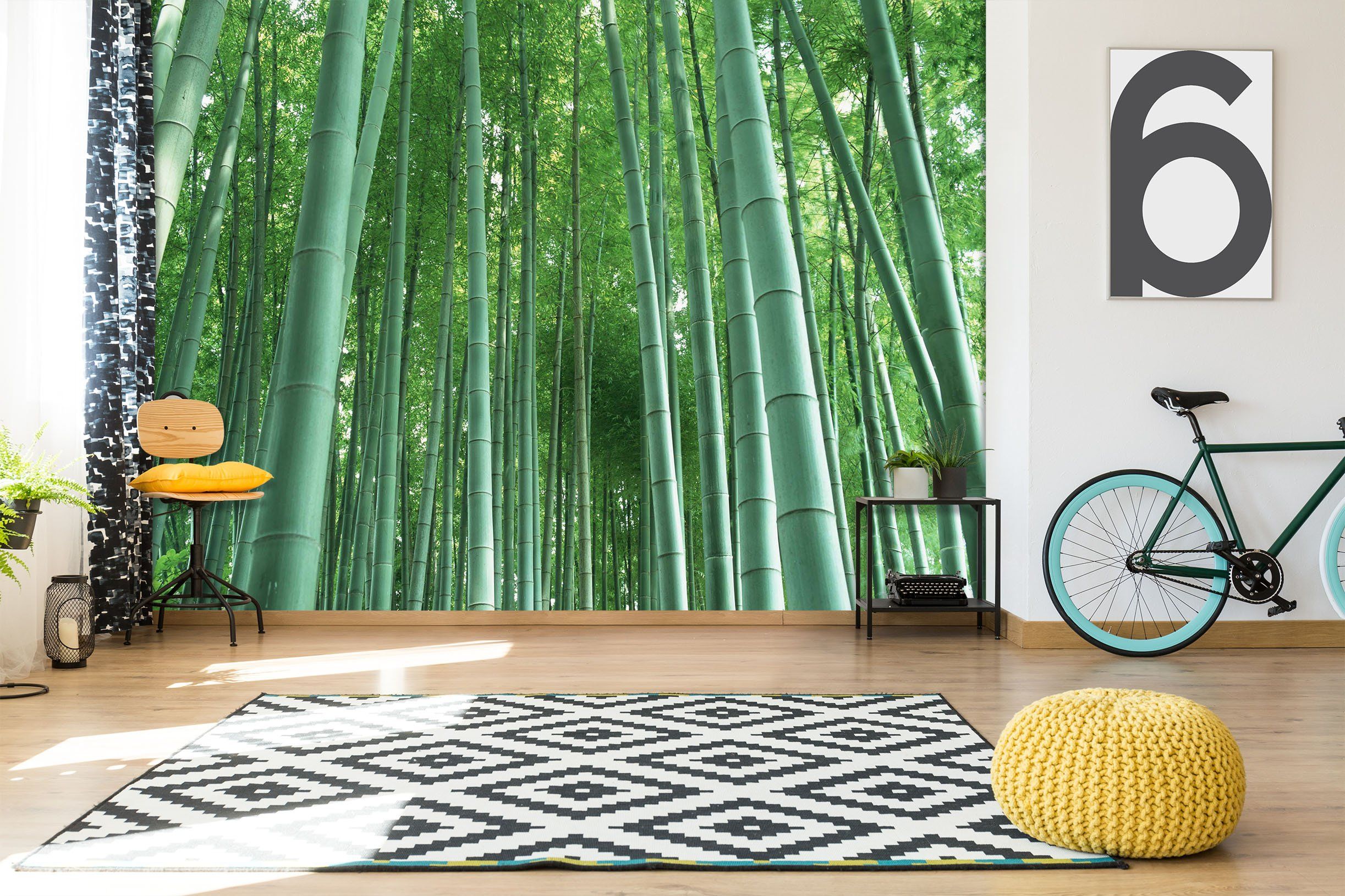 3D Bamboo Forest 069 Wall Murals Wallpaper AJ Wallpaper 2 