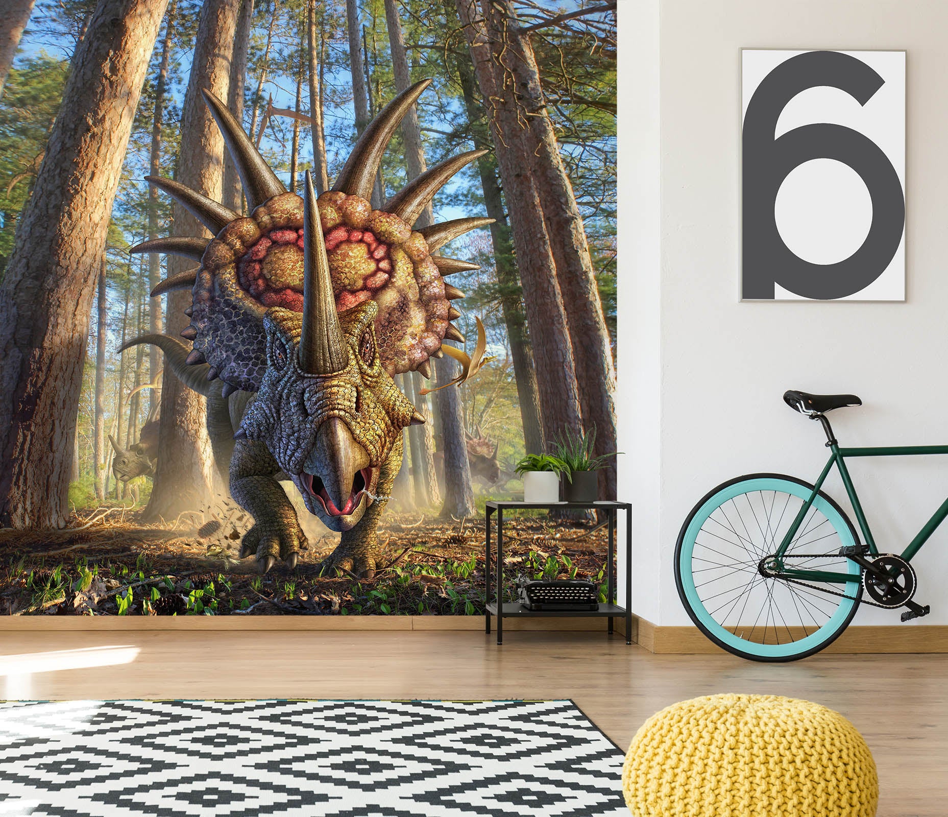 3D Styracosaurus 85027 Jerry LoFaro Wall Mural Wall Murals