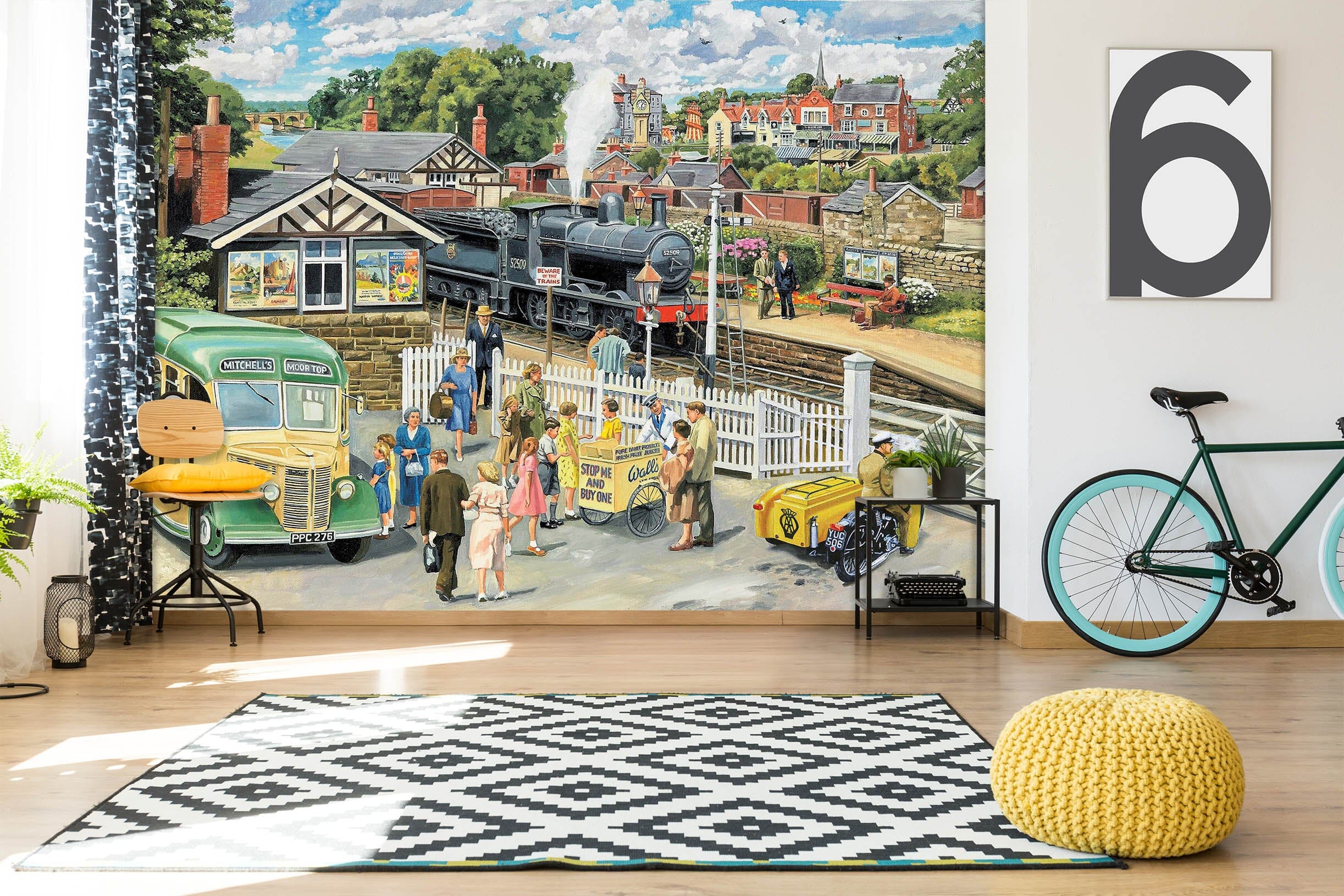 3D Selling Icecream 1048 Trevor Mitchell Wall Mural Wall Murals Wallpaper AJ Wallpaper 2 