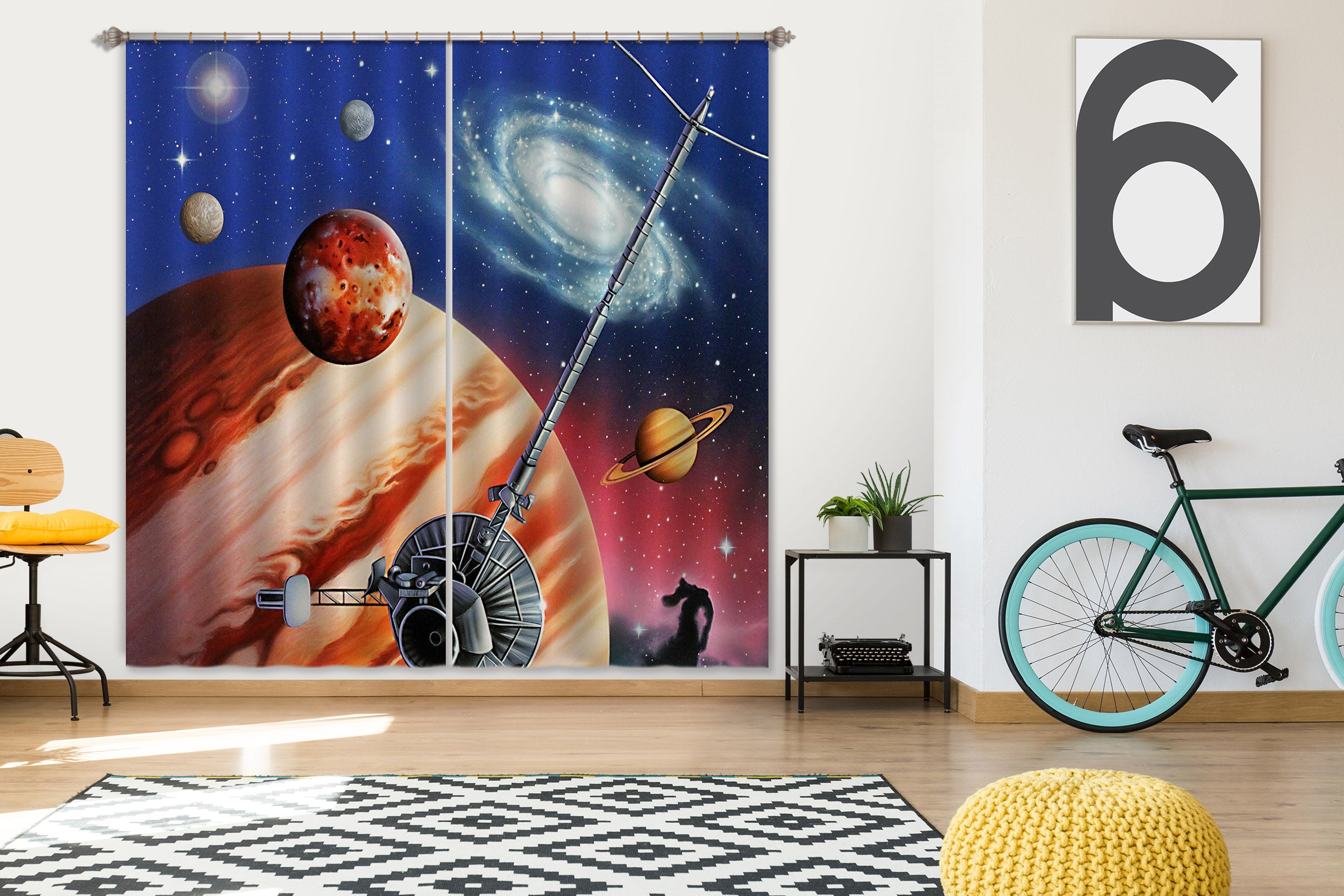 3D Planet 86068 Jerry LoFaro Curtain Curtains Drapes