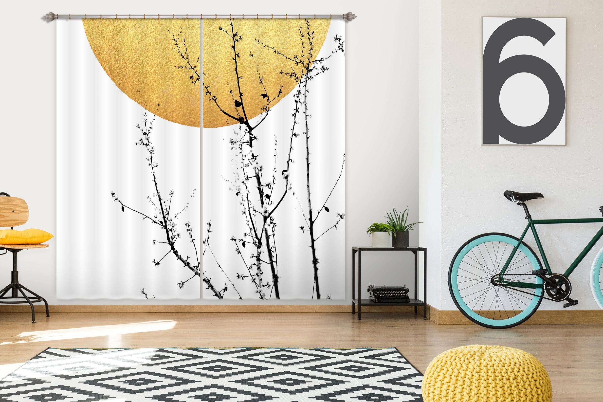 3D Sunshine Of My Life 055 Boris Draschoff Curtain Curtains Drapes Curtains AJ Creativity Home 