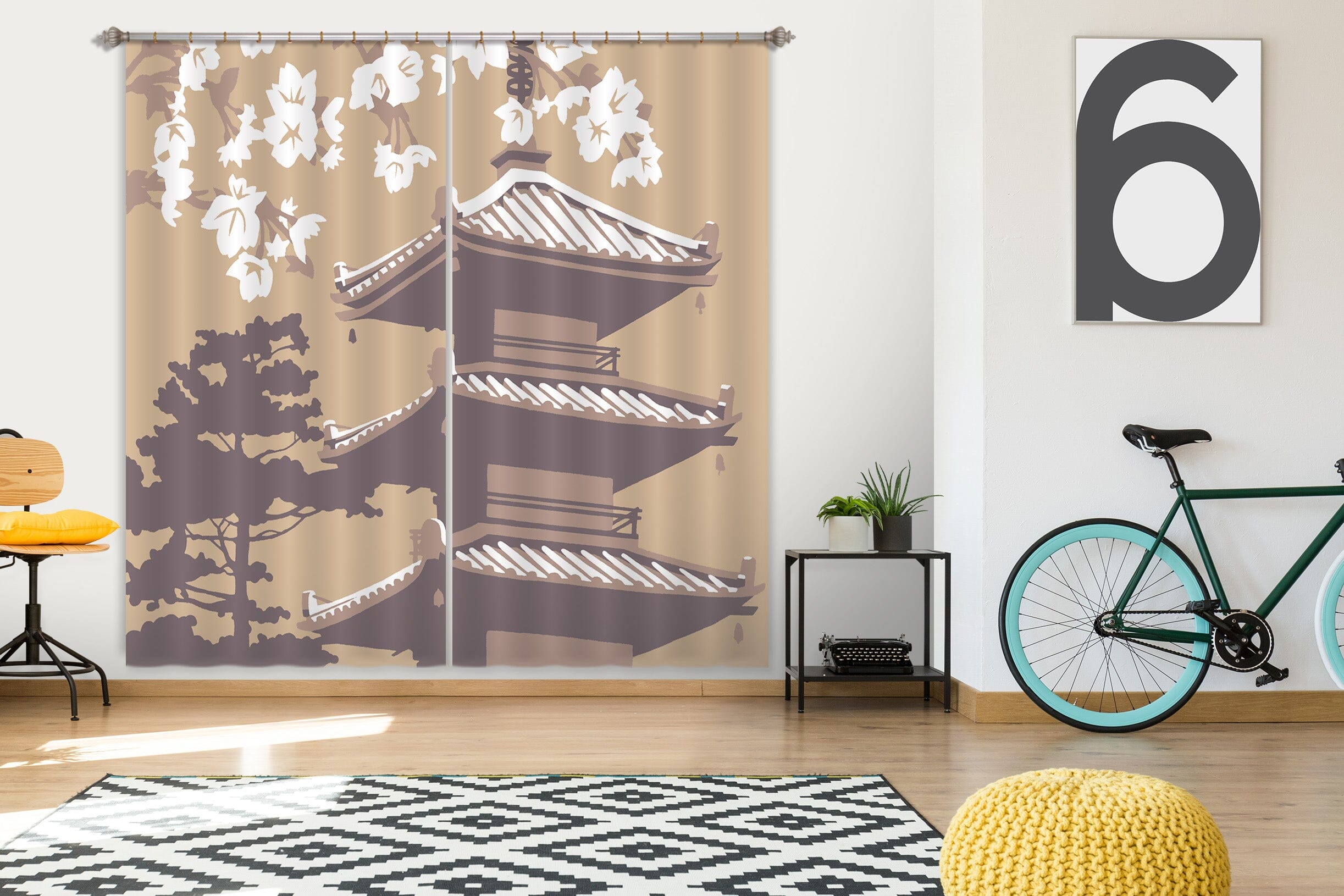 3D Japan 045 Steve Read Curtain Curtains Drapes Curtains AJ Creativity Home 