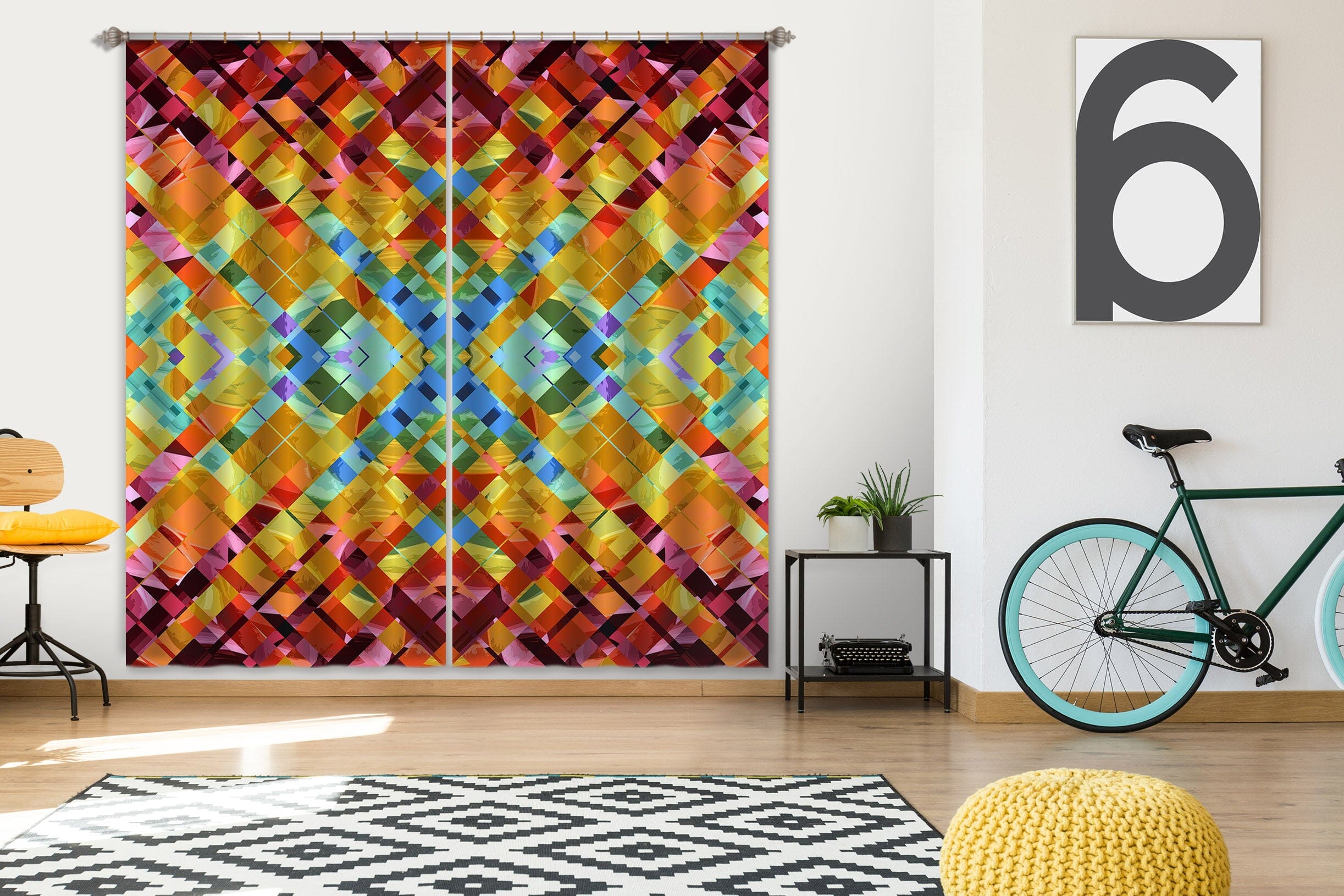 3D Color Weave 042 Shandra Smith Curtain Curtains Drapes Curtains AJ Creativity Home 