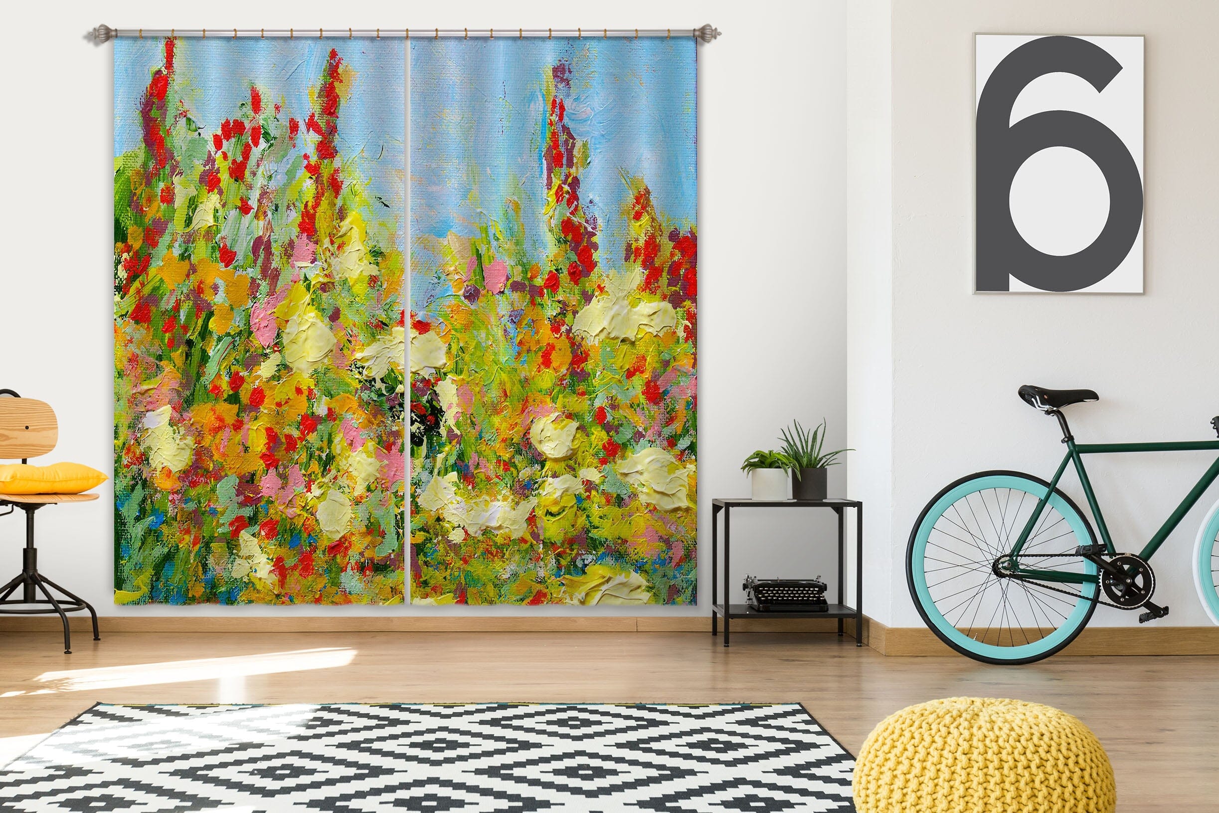 3D Golden Plant 234 Allan P. Friedlander Curtain Curtains Drapes Curtains AJ Creativity Home 