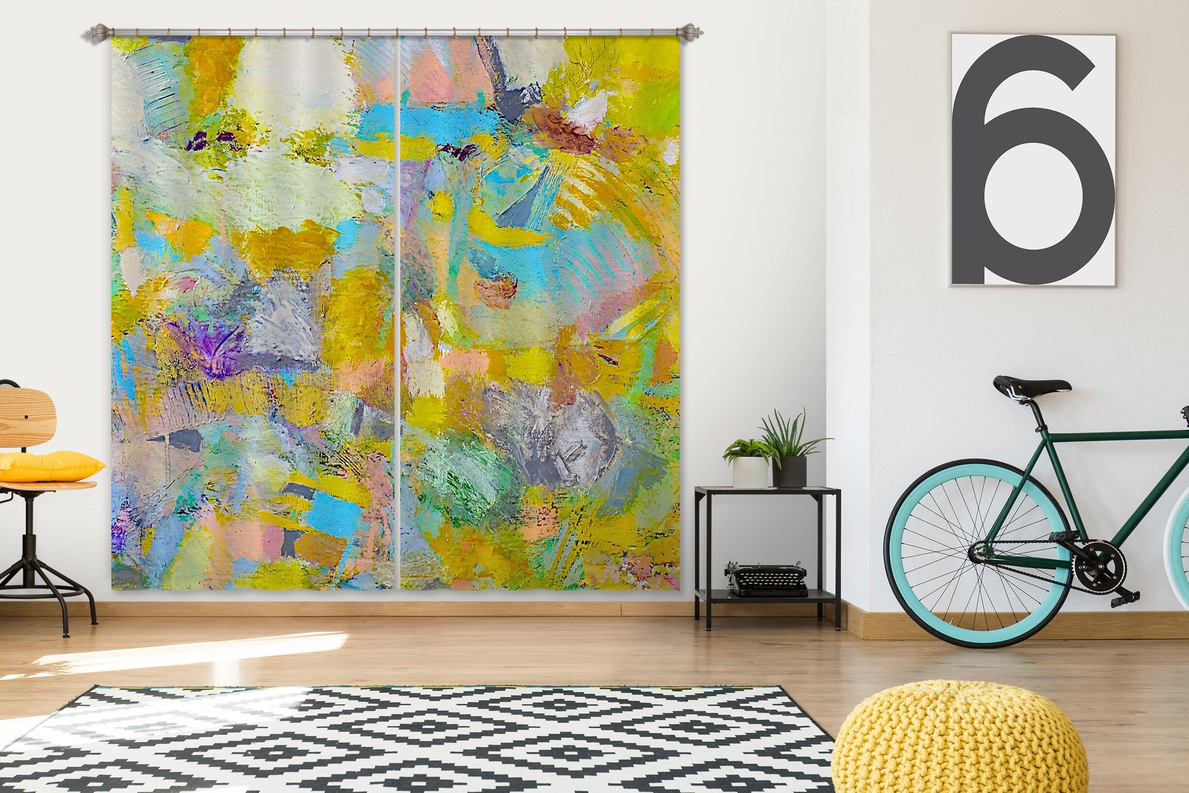3D Color Graffiti 105 Allan P. Friedlander Curtain Curtains Drapes Curtains AJ Creativity Home 