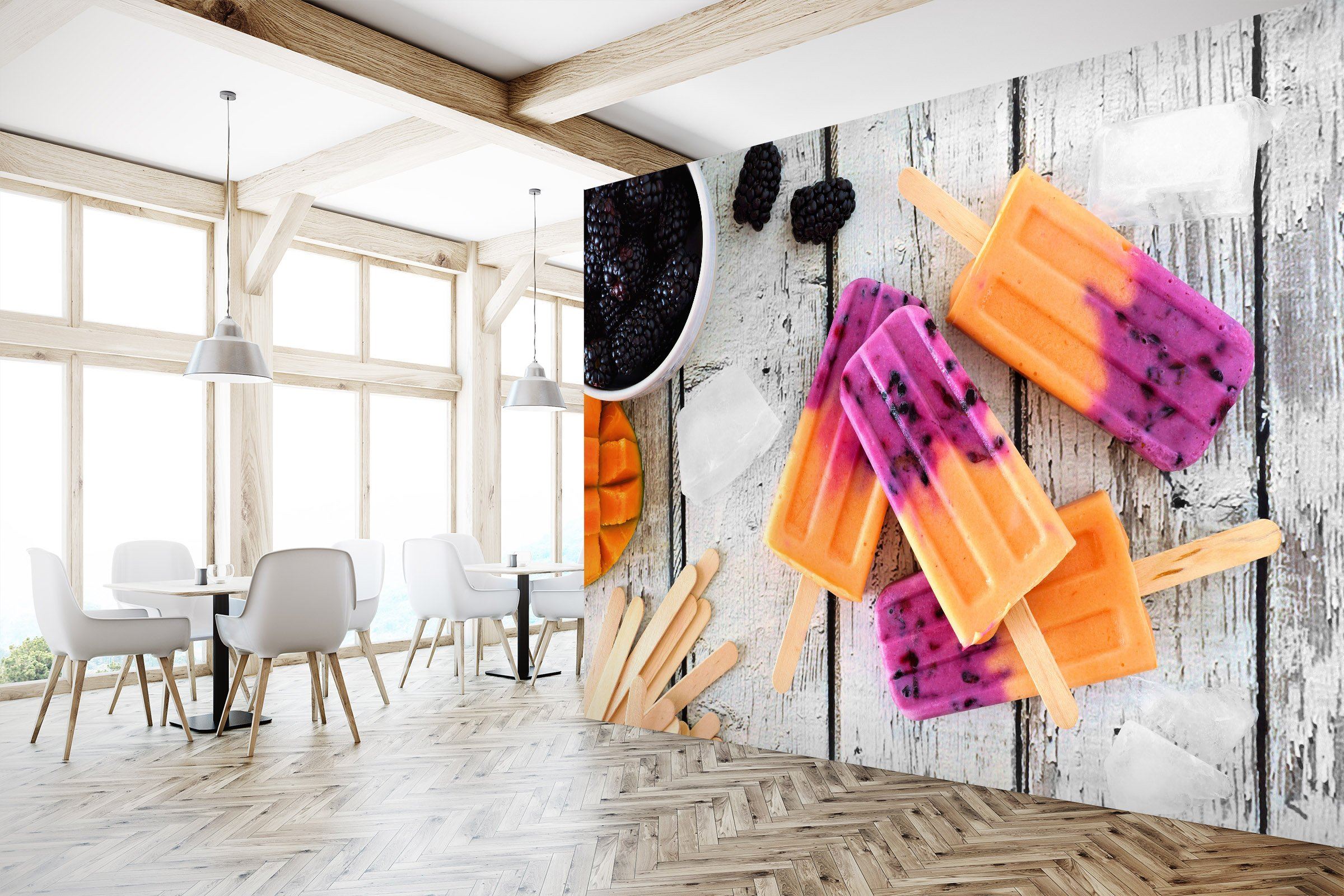 3D Orange Ice Cream 645 Wallpaper AJ Wallpaper 2 