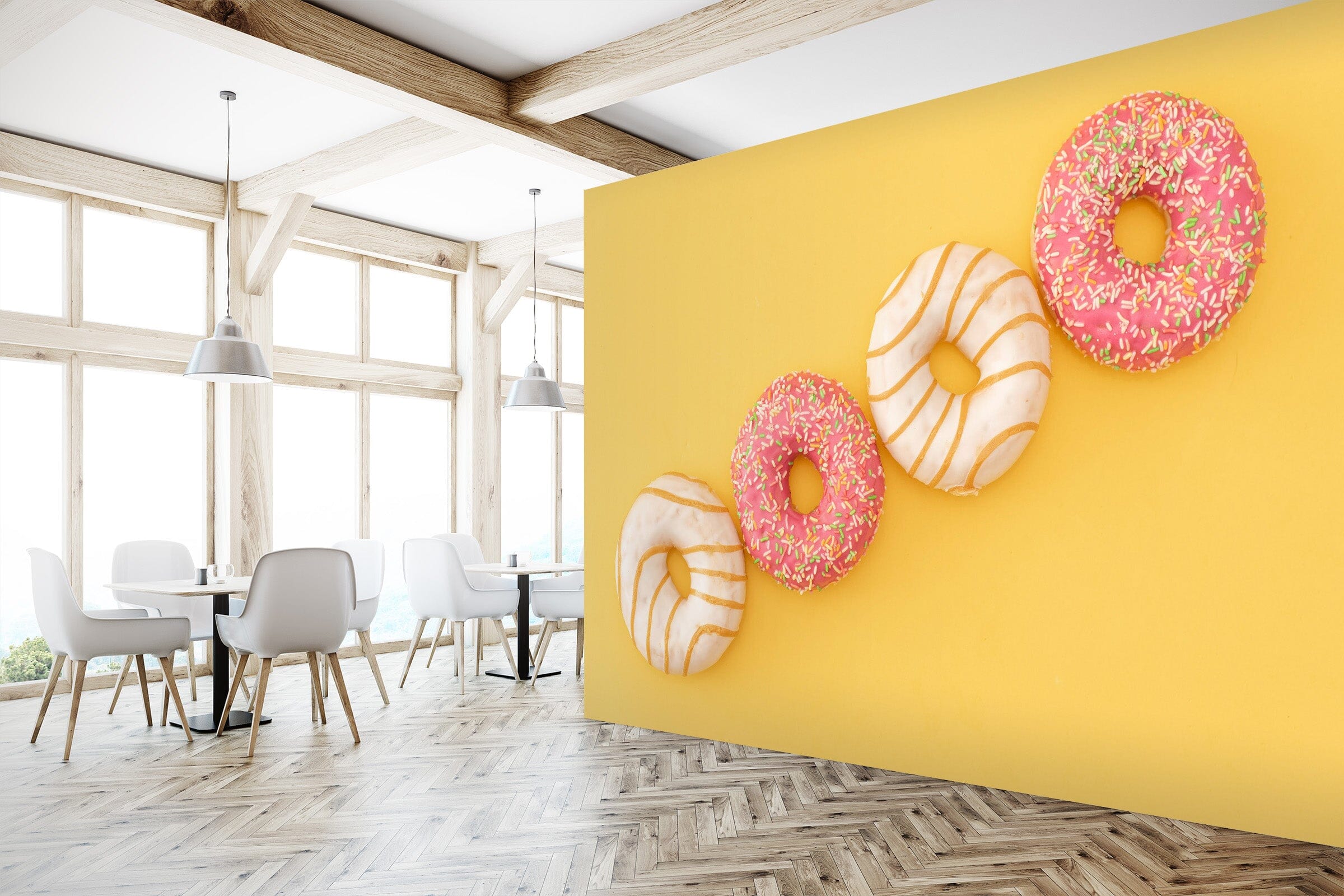 3D Colored Donuts 1441 Wall Murals Wallpaper AJ Wallpaper 2 