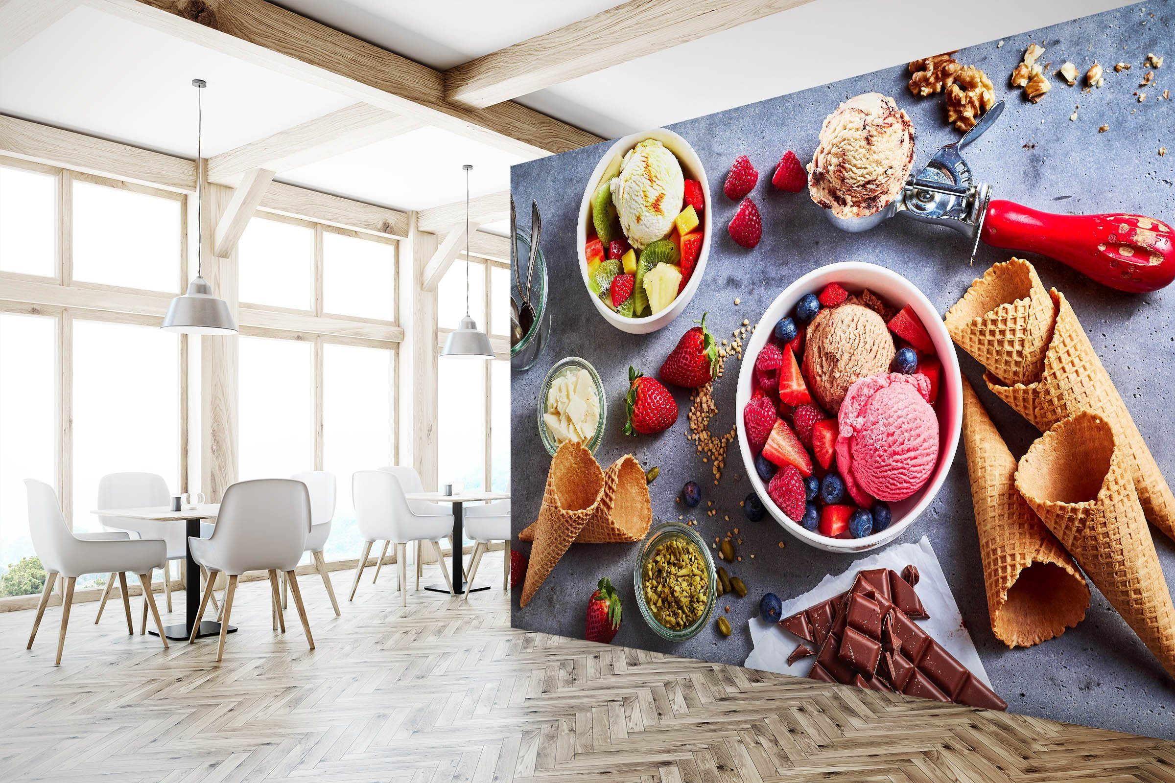 3D Strawberry Chocolate Ice Cream 542 Wallpaper AJ Wallpaper 2 