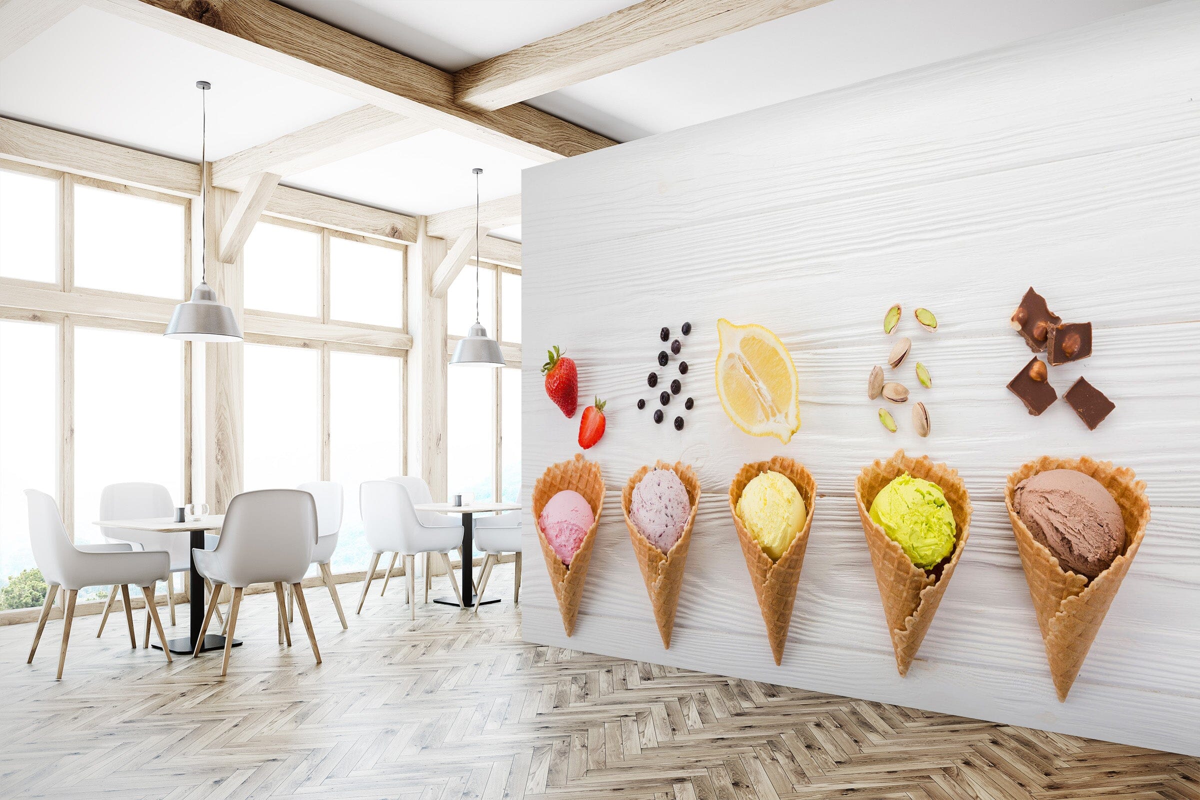 3D Ice Cream 1472 Wall Murals Wallpaper AJ Wallpaper 2 