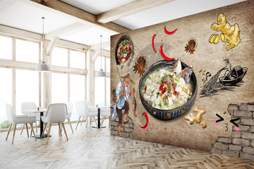 3D Chili Hot Pot 029 Wall Murals Wallpaper AJ Wallpaper 2 