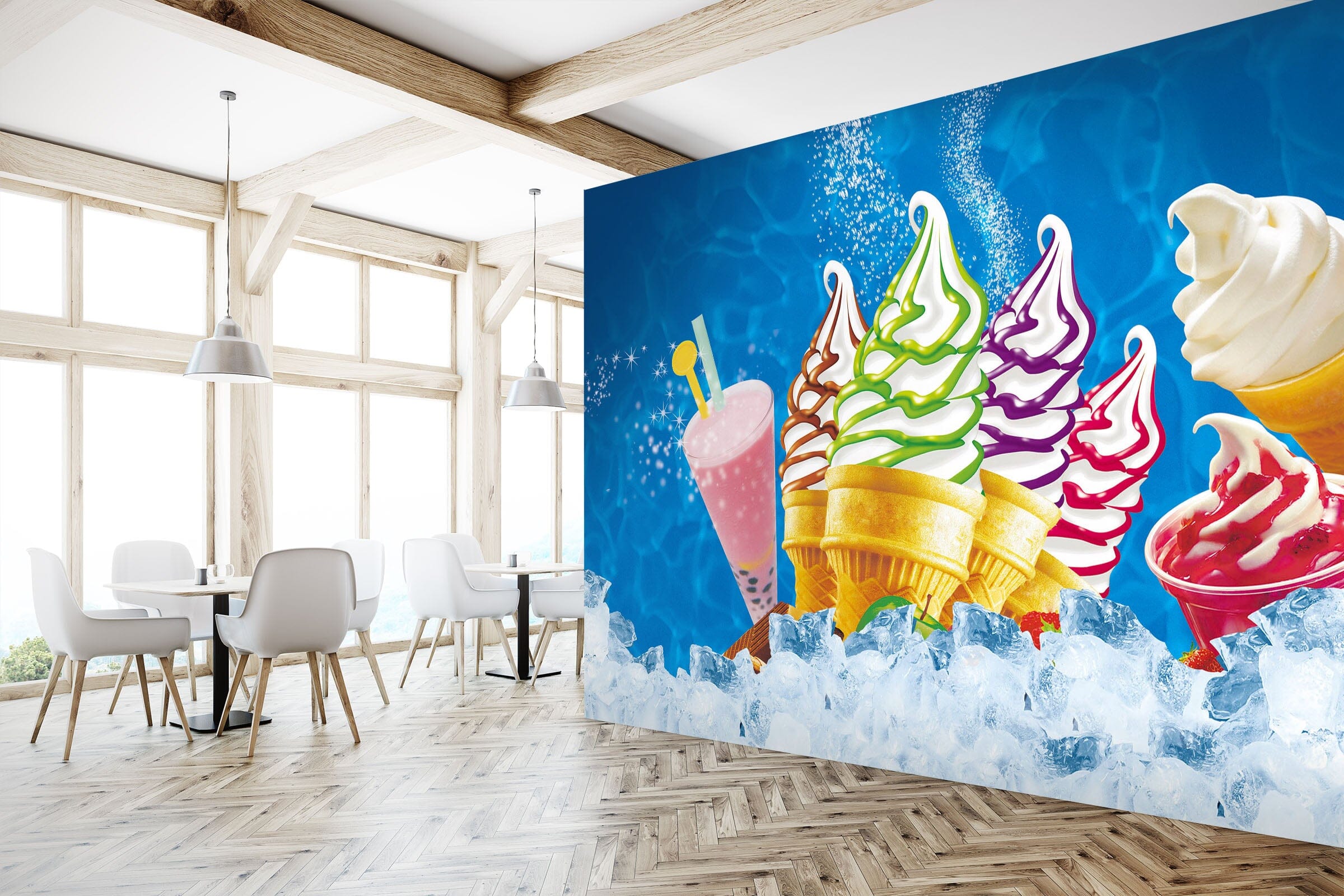 3D Delicious Ice Cream 251 Wall Murals Wallpaper AJ Wallpaper 2 
