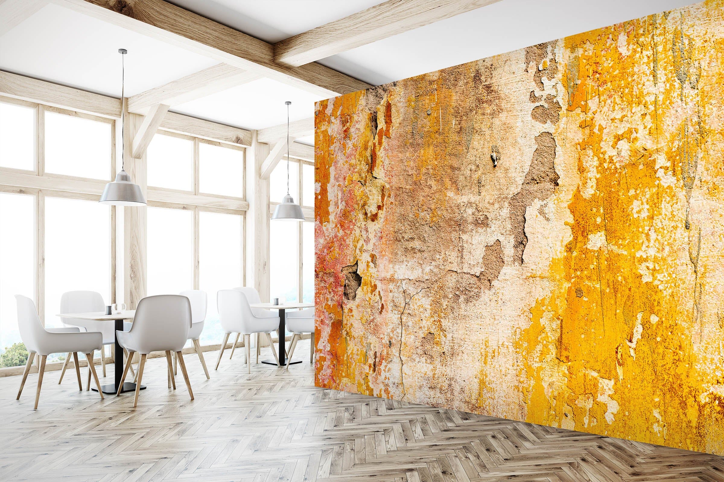 3D Yellow City Wall 1925 Wall Murals Wallpaper AJ Wallpaper 2 