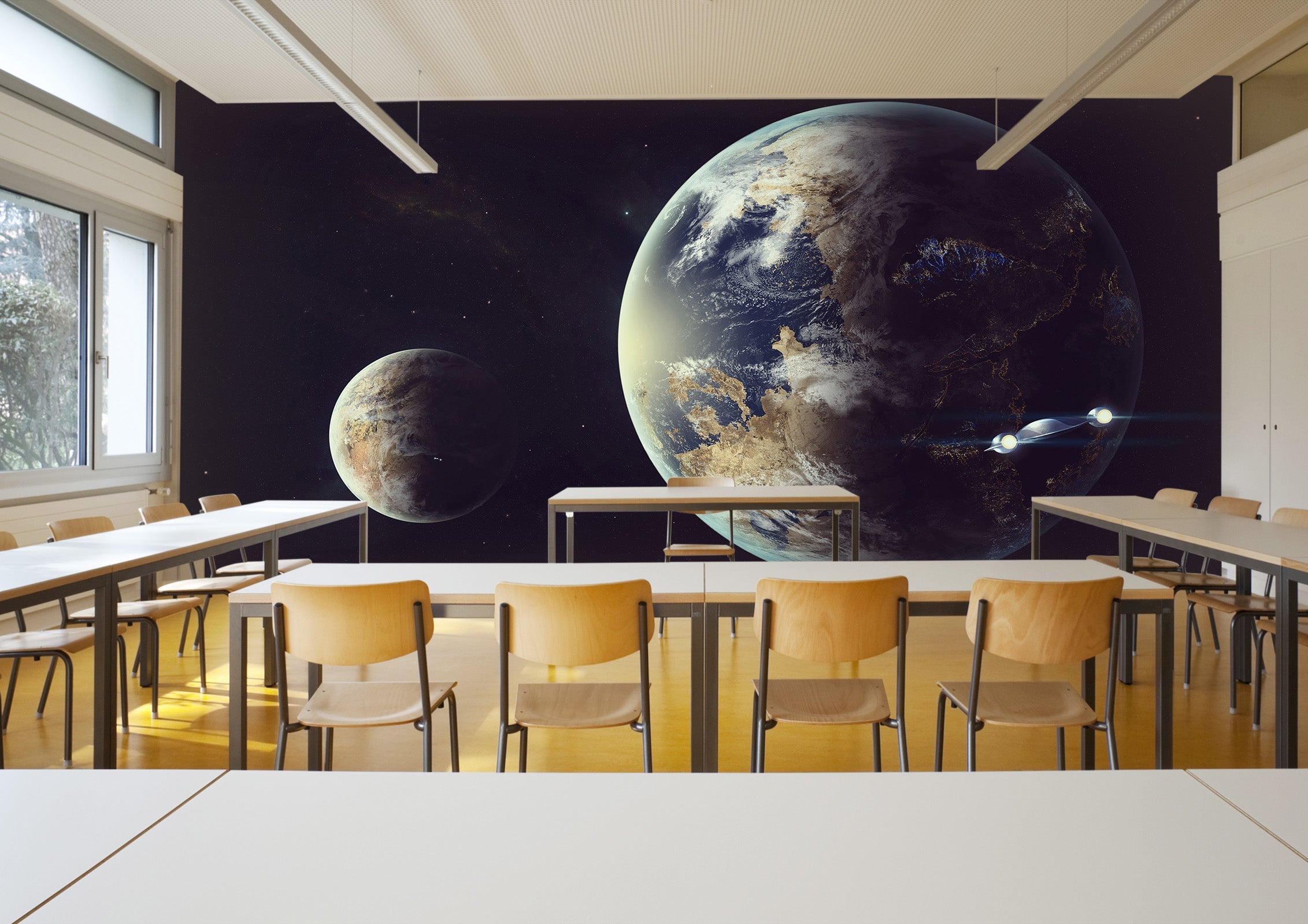 3D planets in the universe 59 Wall Murals Wallpaper AJ Wallpaper 2 