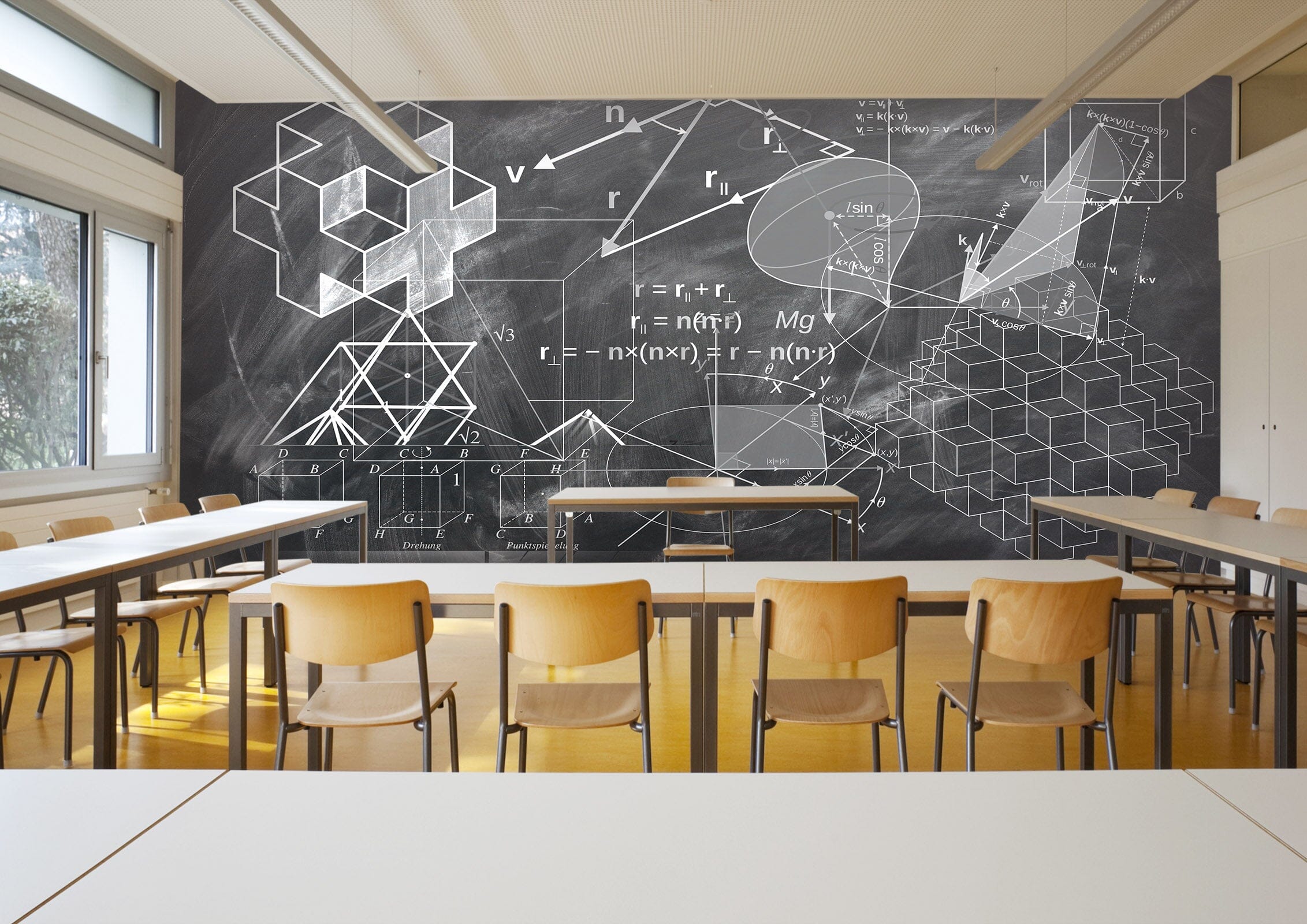 3D Geometry Formula 157 Wall Murals Wallpaper AJ Wallpaper 2 