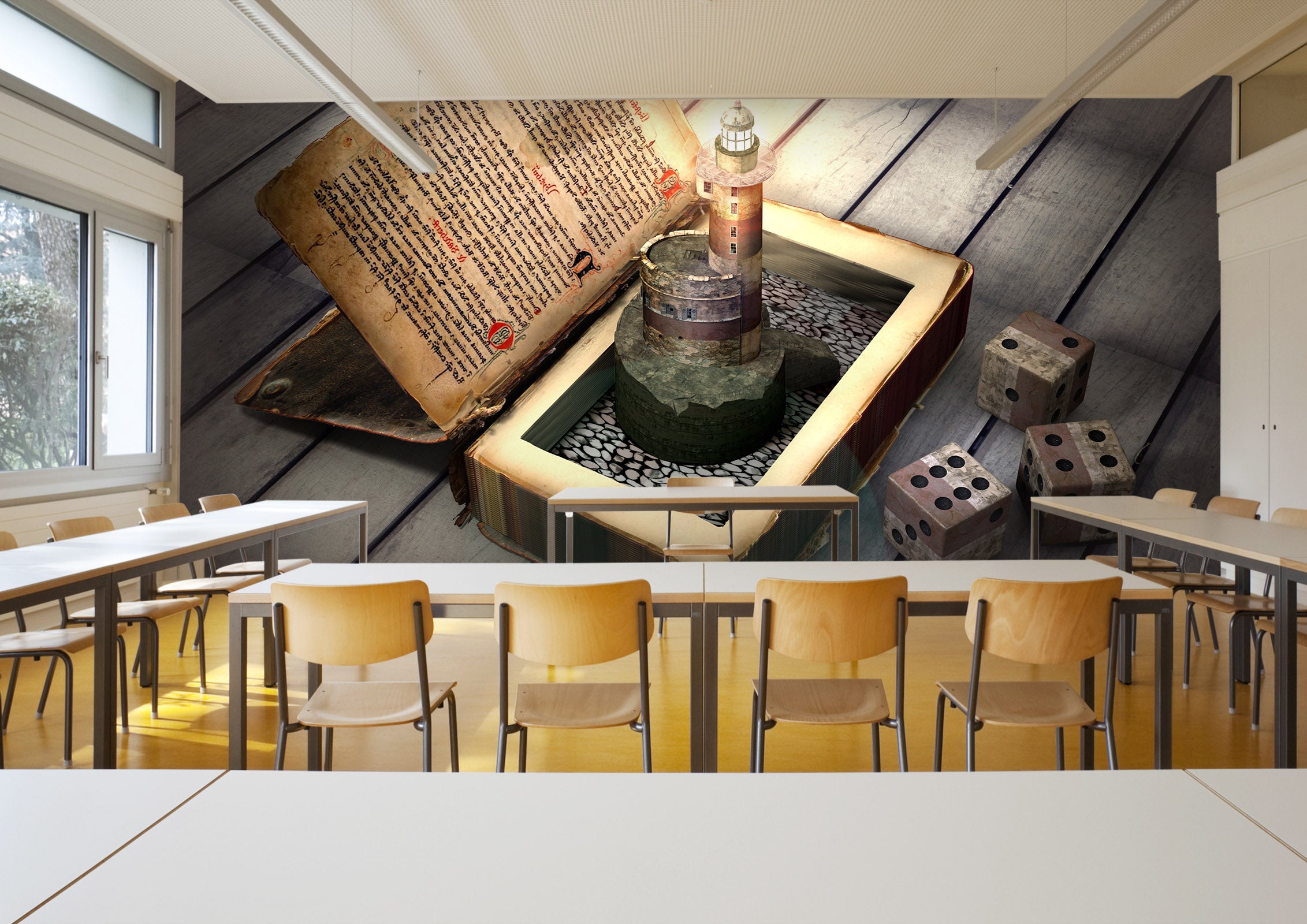 3D light house in the book 36 Wall Murals Wallpaper AJ Wallpaper 2 