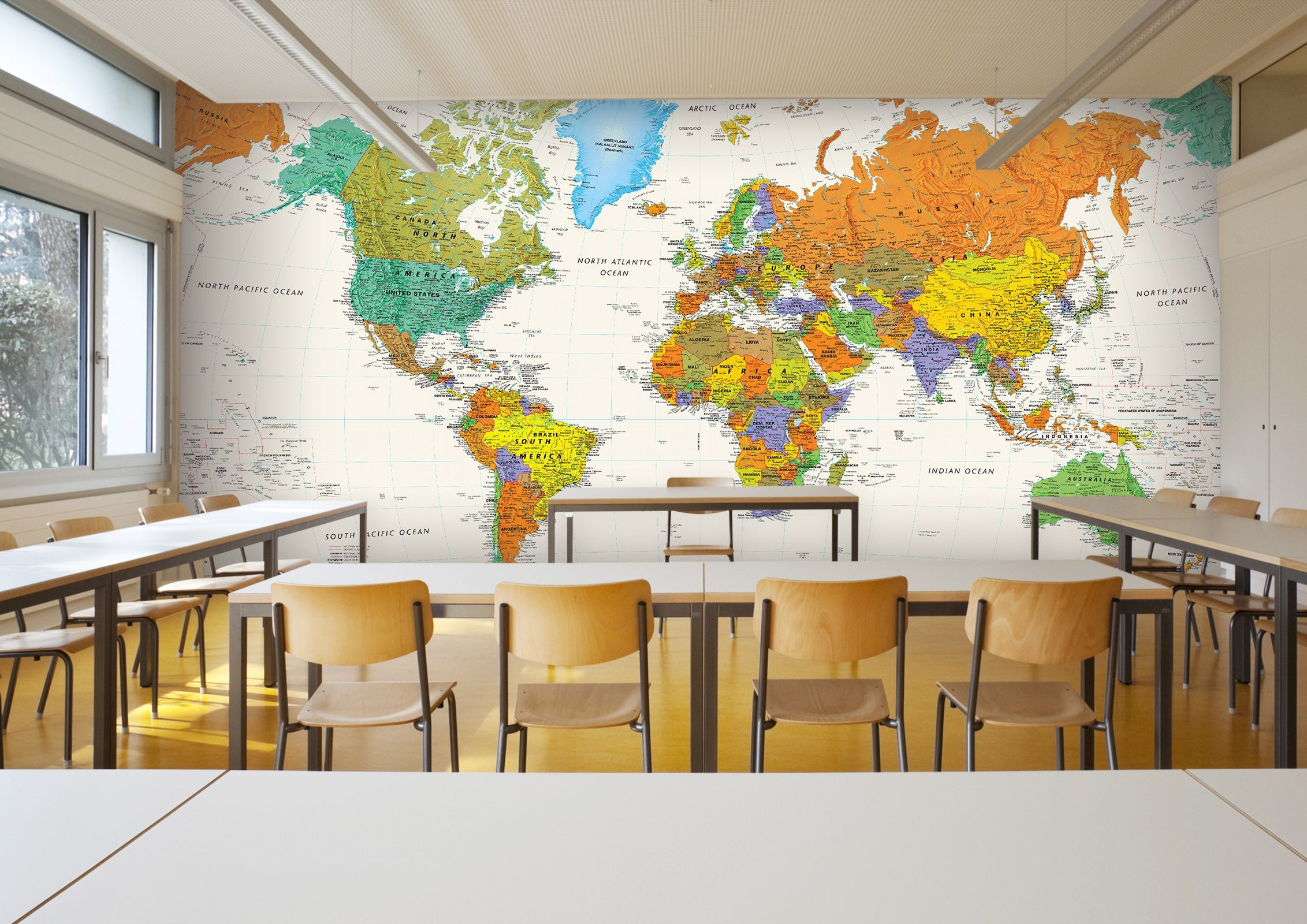 3D world map 44 Wall Murals Wallpaper AJ Wallpaper 2 