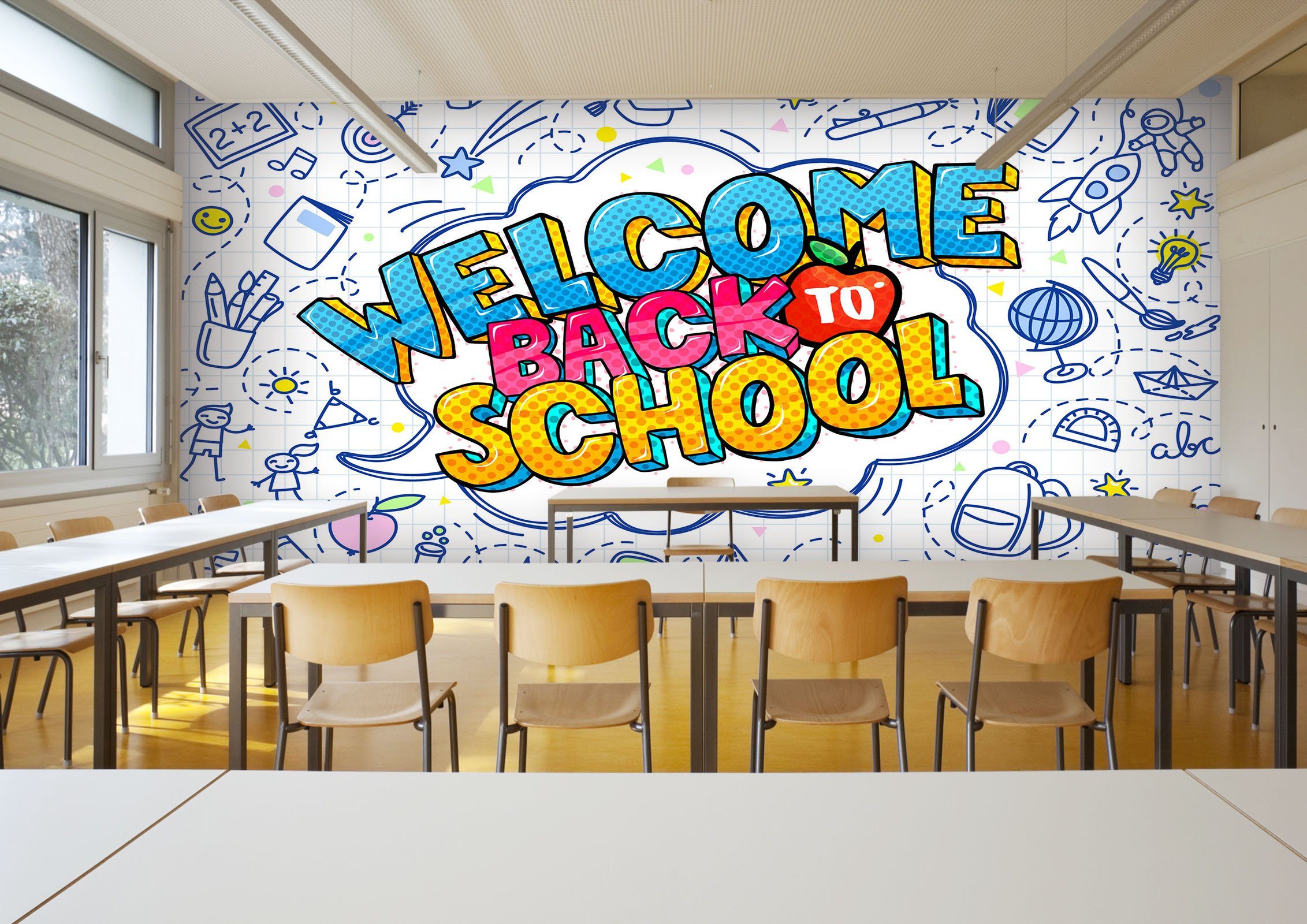 3D Cartoon English Font 196 Wall Murals Wallpaper AJ Wallpaper 2 