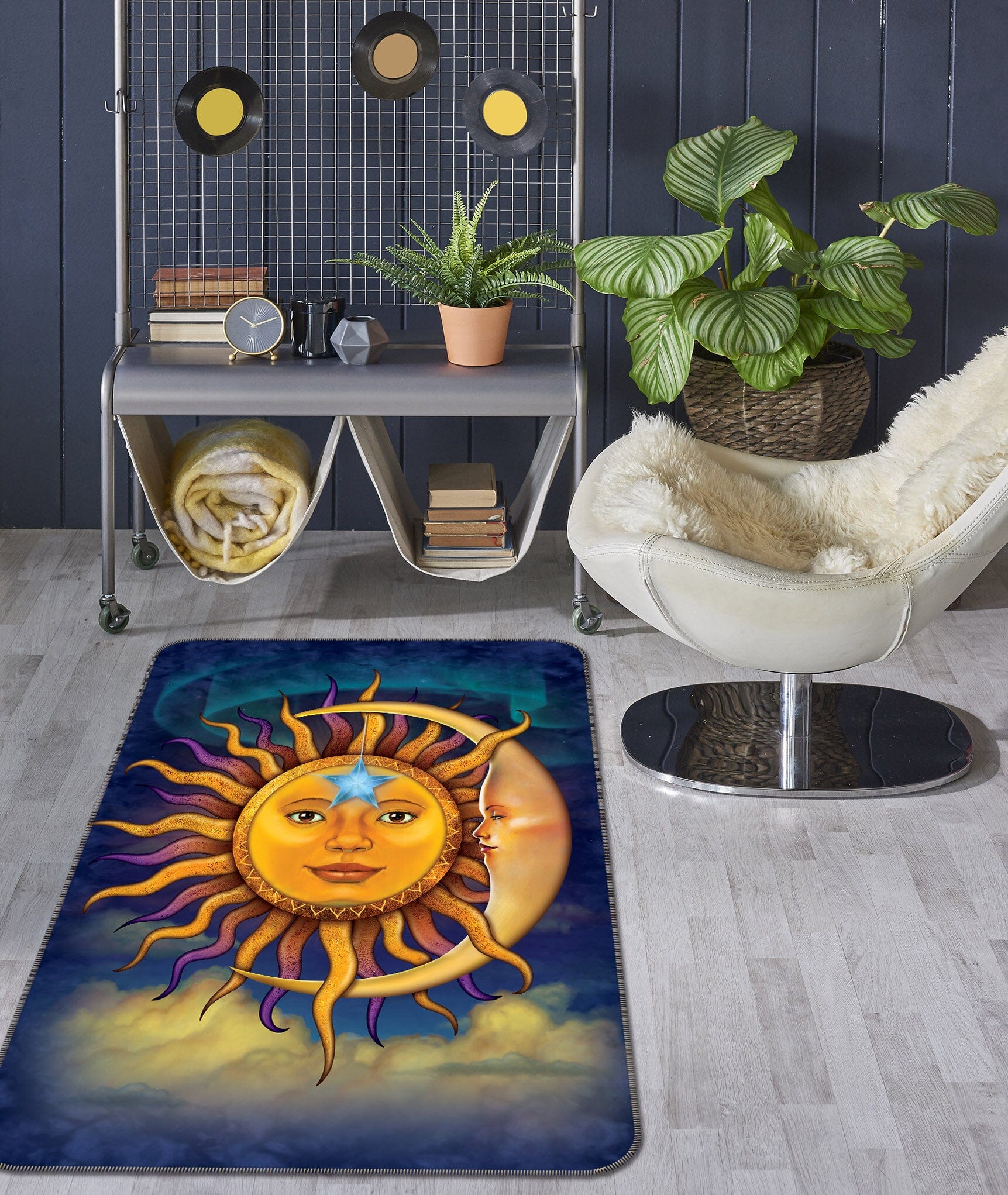3D Sun Moon 1059 Vincent Hie Rug Non Slip Rug Mat Mat AJ Creativity Home 