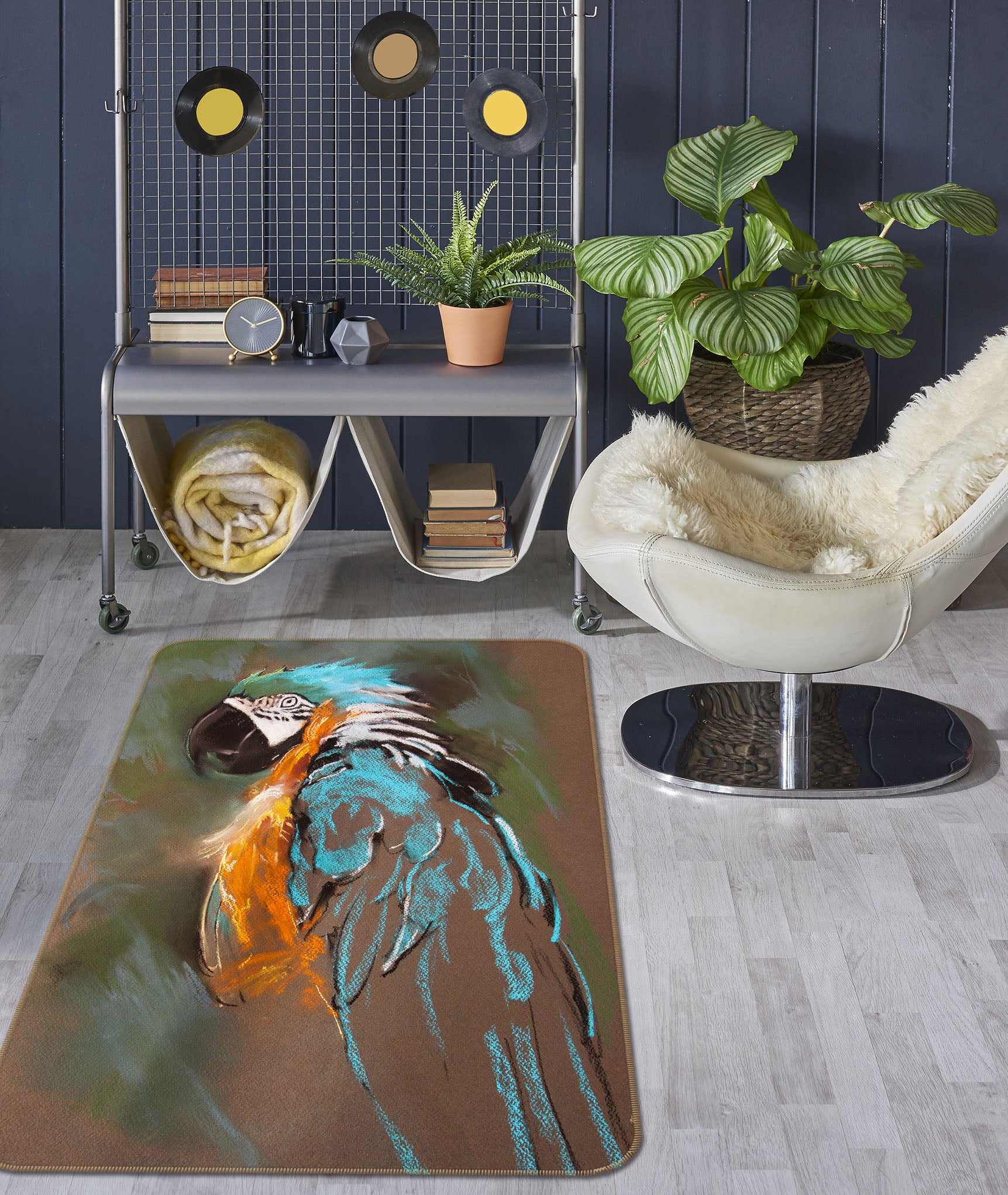 3D Parrot 33197 Non Slip Rug Mat