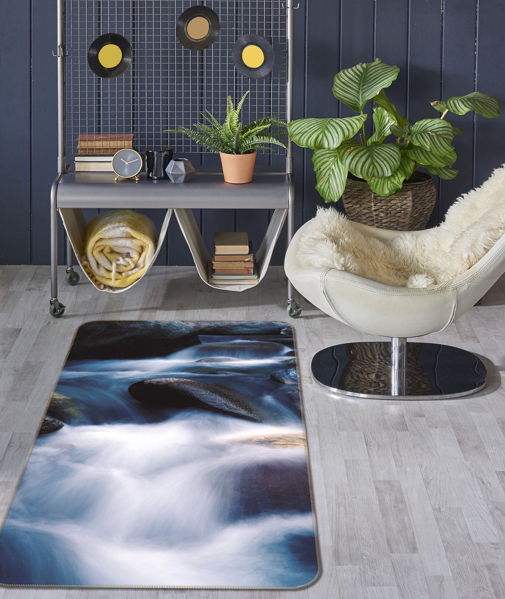 3D Waterfall 76136 Non Slip Rug Mat