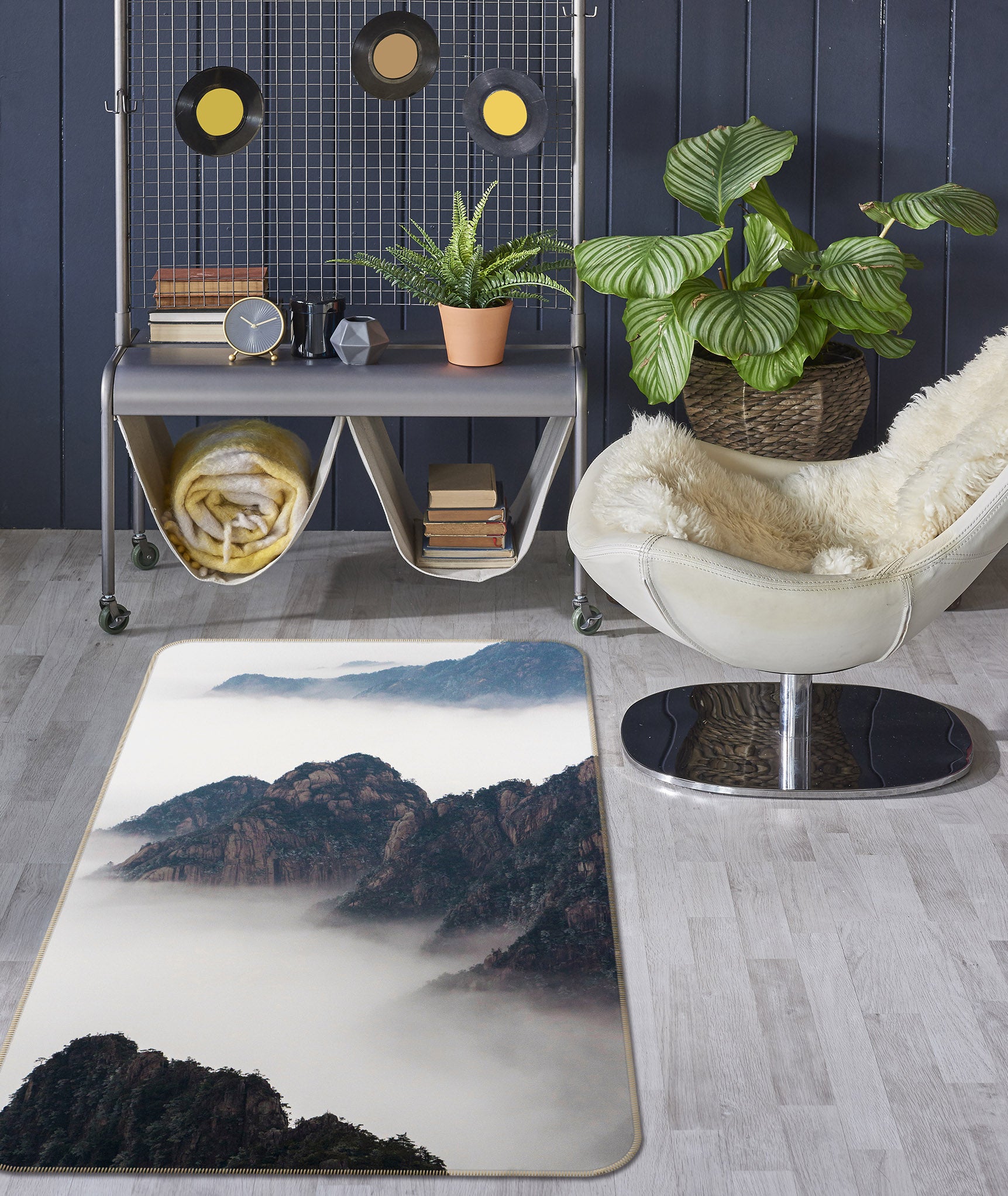 3D Mountains 26027 Non Slip Rug Mat