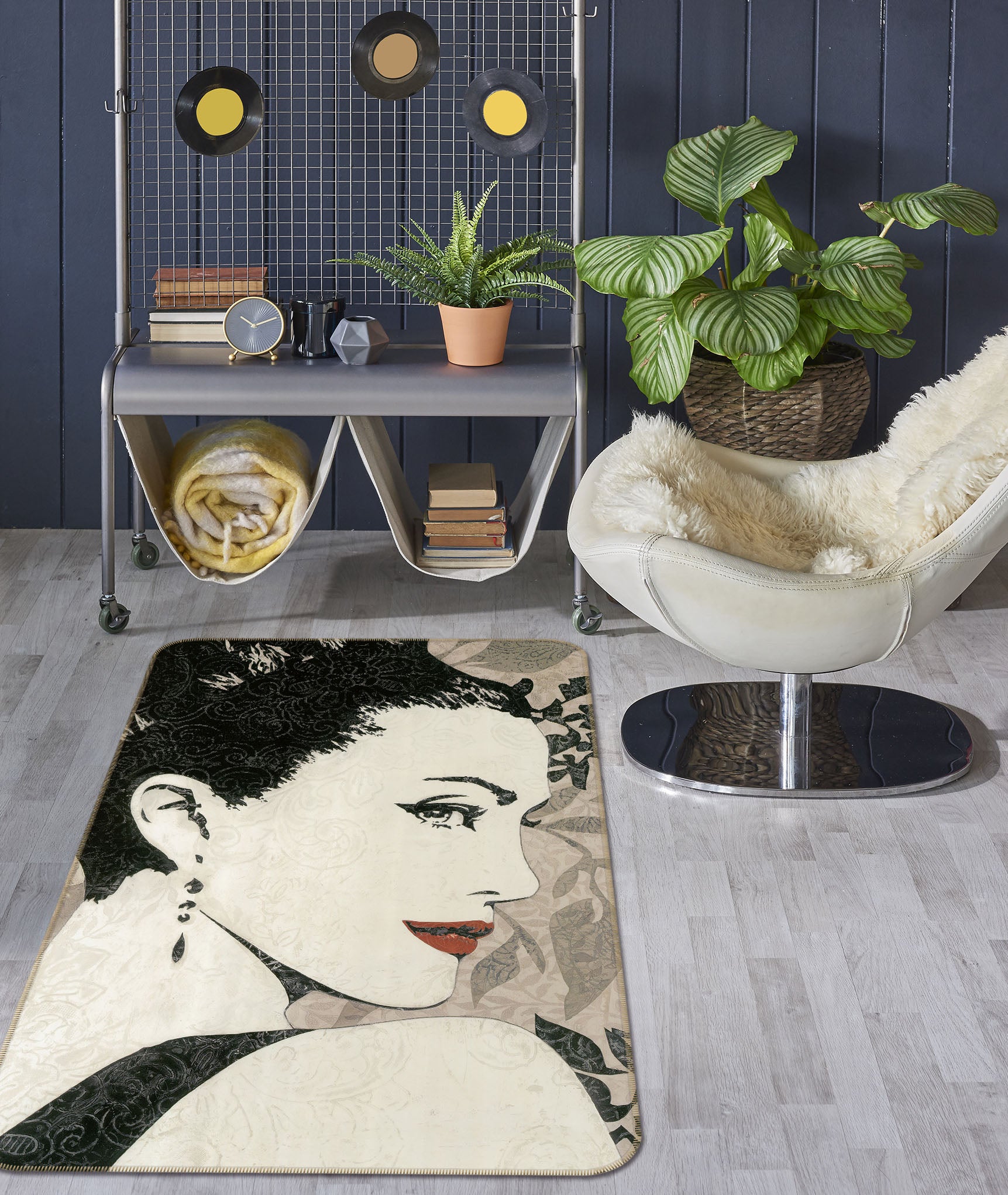 3D Pretty Girl 32178 Non Slip Rug Mat