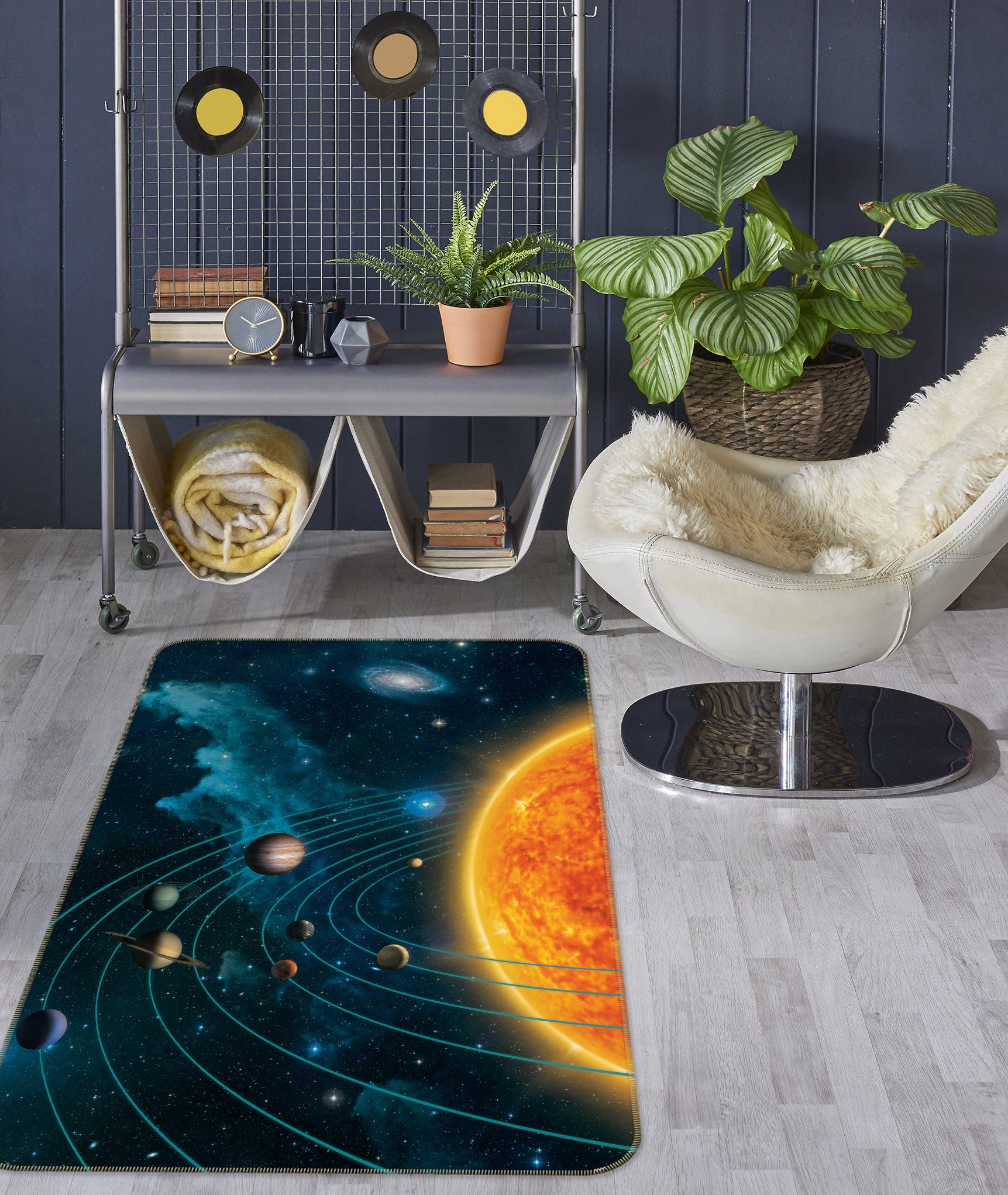 3D Solar System Starry Sky 84257 Vincent Hie Rug Non Slip Rug Mat