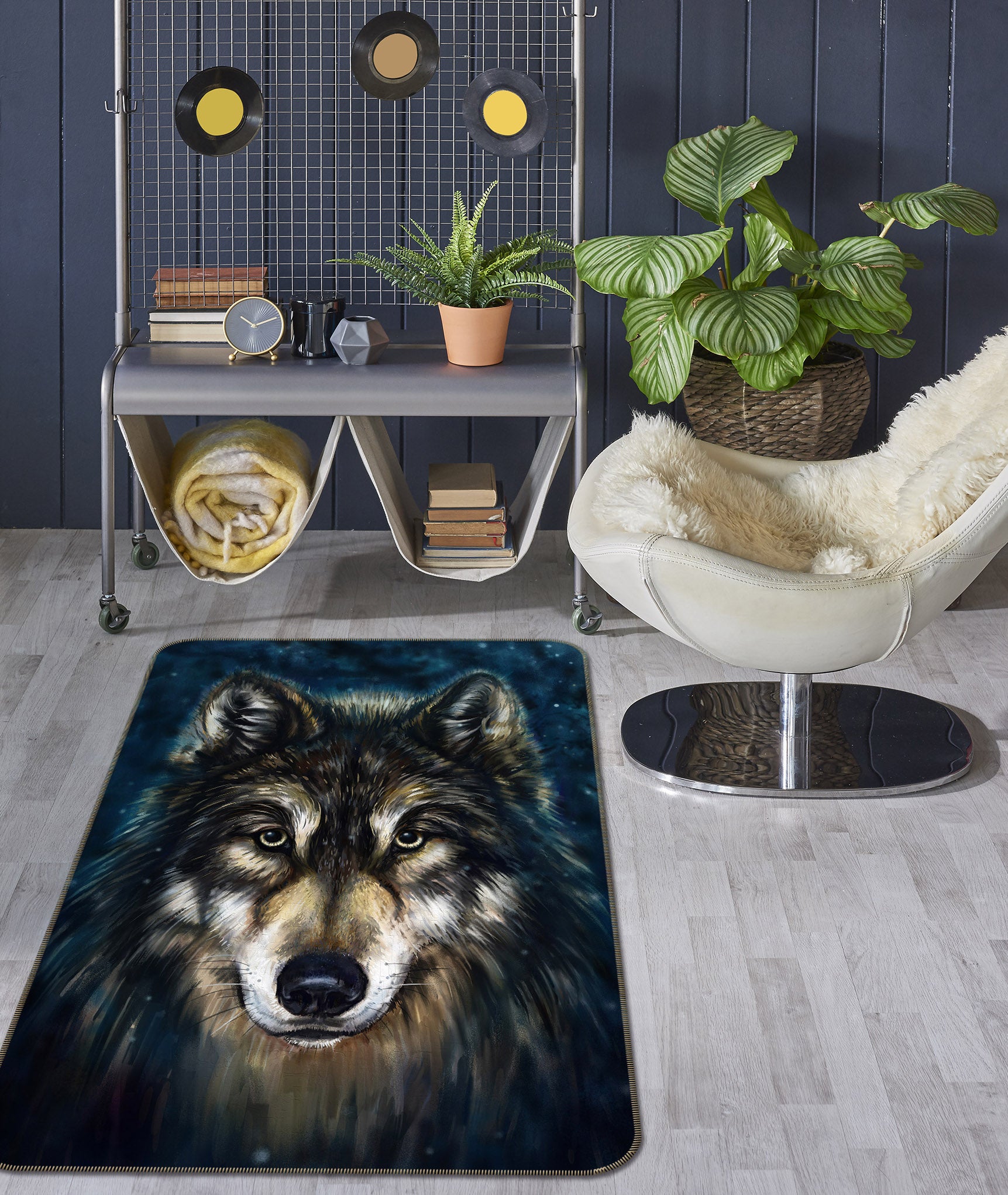 3D Black Puppy 197 Animal Non Slip Rug Mat