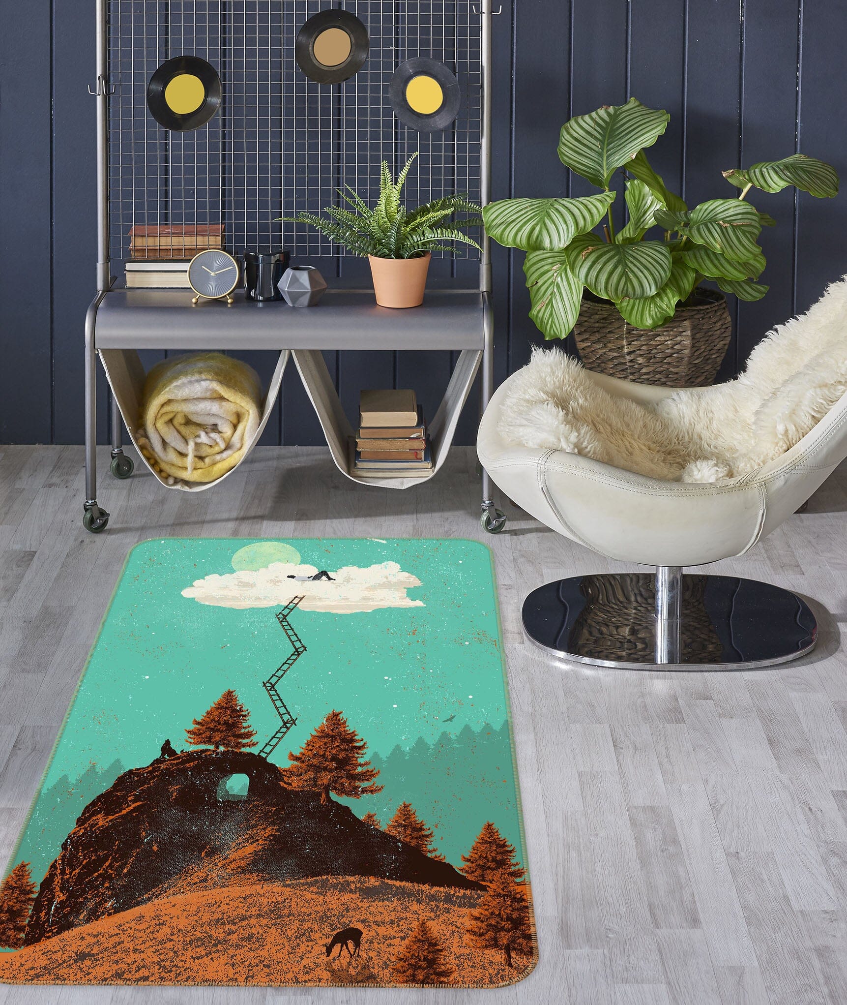 3D Ladder 1001 Showdeer Rug Non Slip Rug Mat Mat AJ Creativity Home 