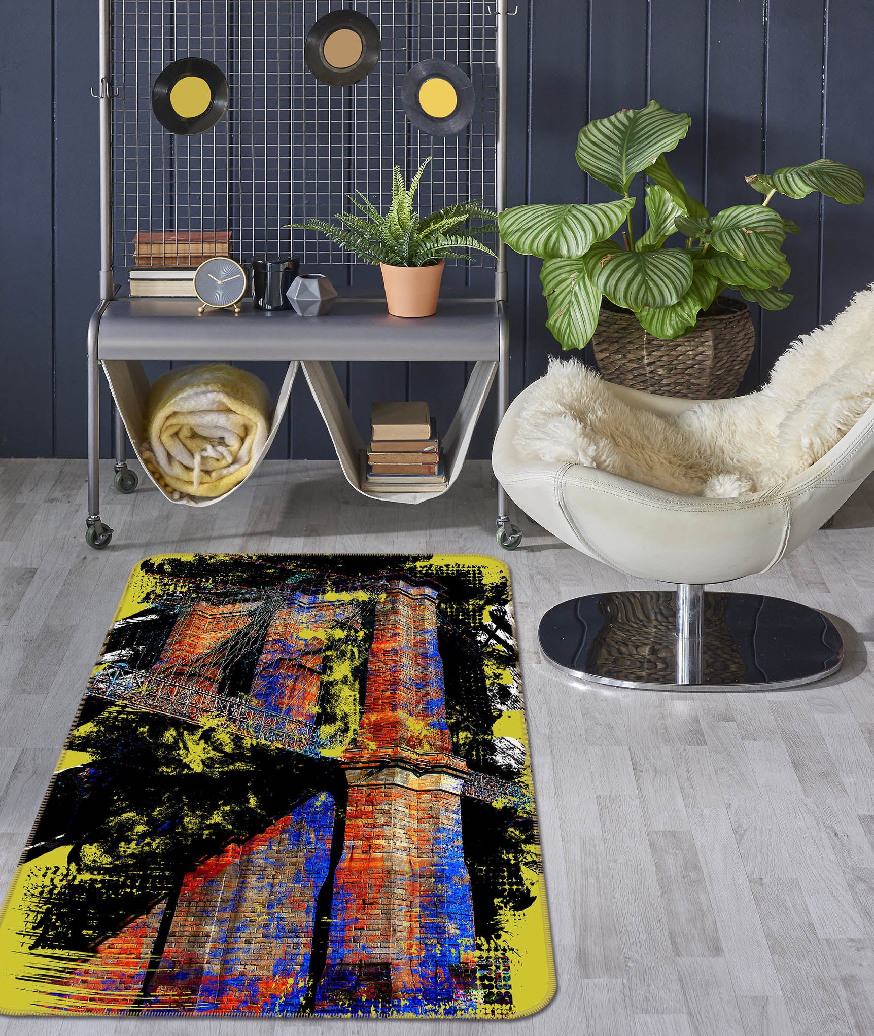 3D Architectural Reflection 32134 Non Slip Rug Mat