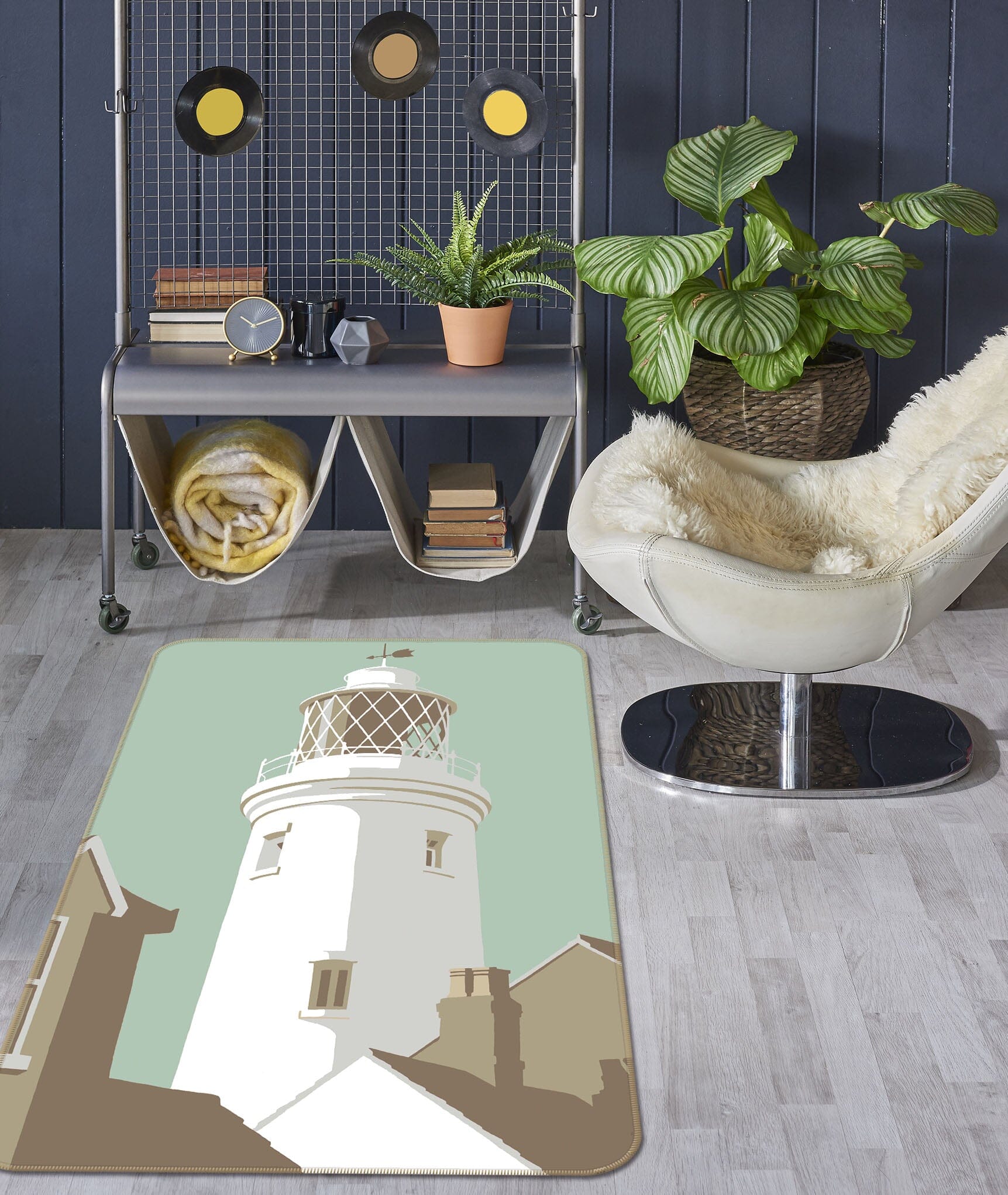 3D Southwold Lighthouse 1150 Steve Read Rug Non Slip Rug Mat Mat AJ Creativity Home 