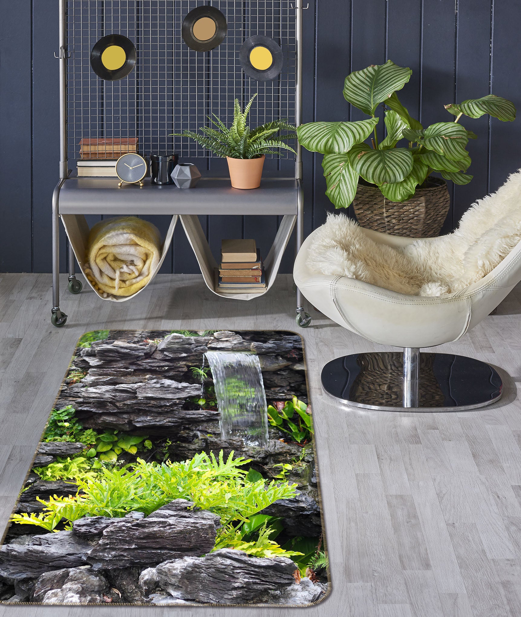 3D Pile Of Stones 26168 Non Slip Rug Mat