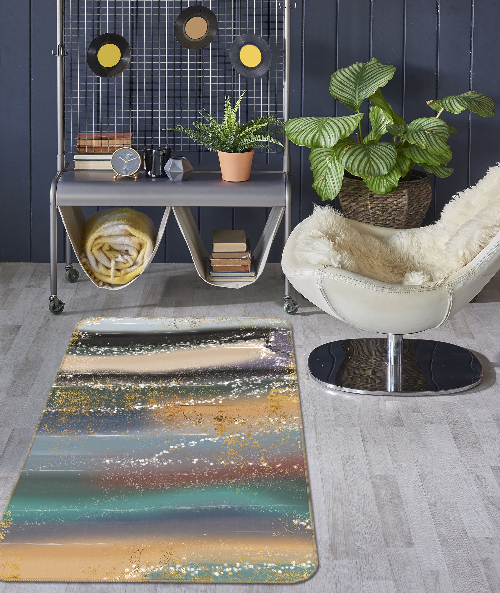 3D Color Bar 28002 Non Slip Rug Mat