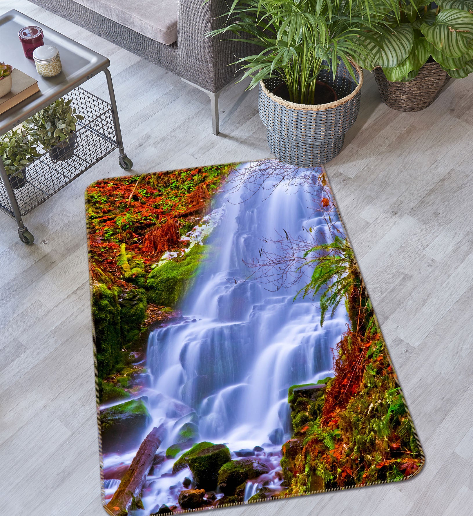 3D Waterfall 26122 Non Slip Rug Mat
