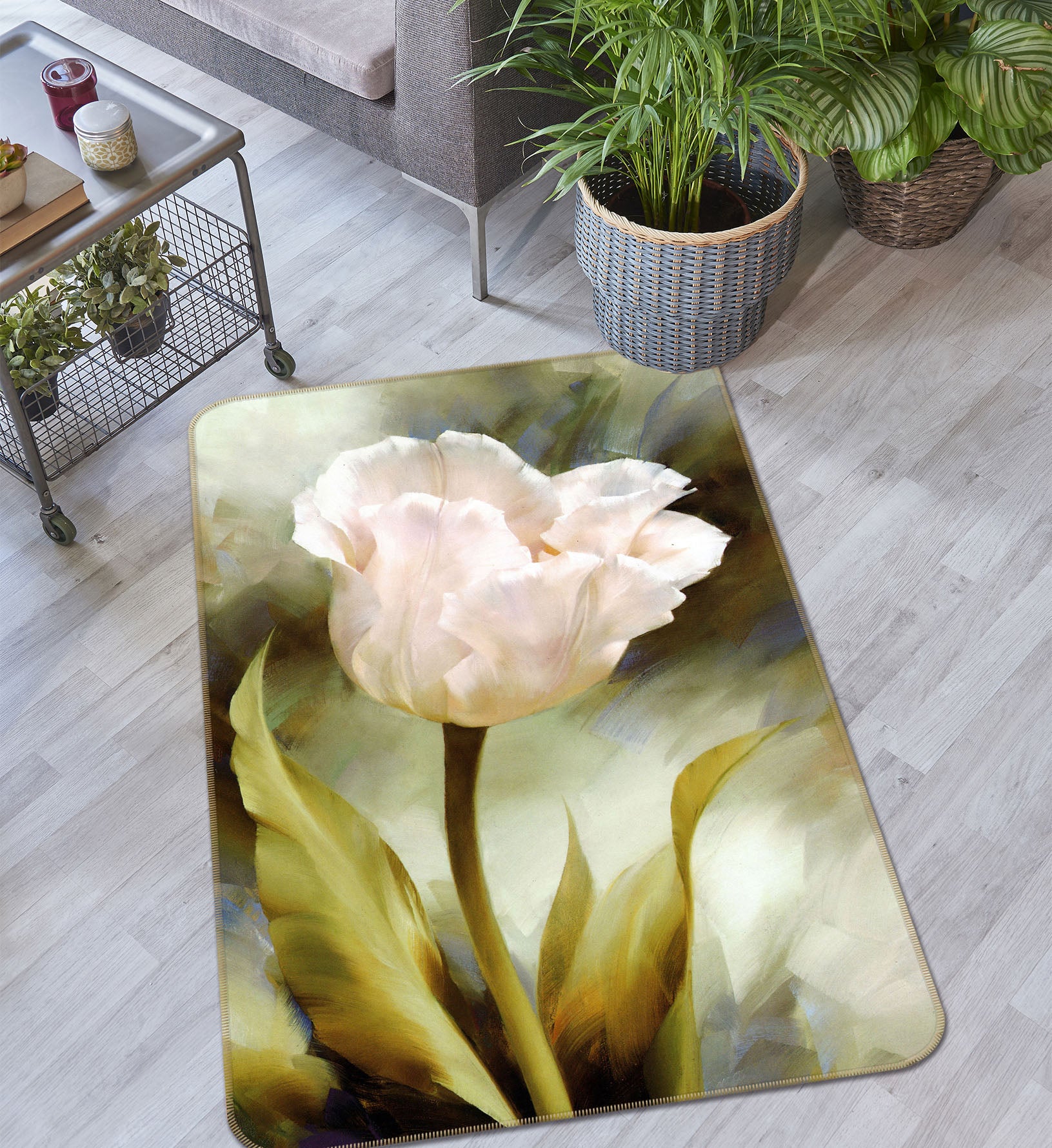 3D Flowers 33181 Non Slip Rug Mat