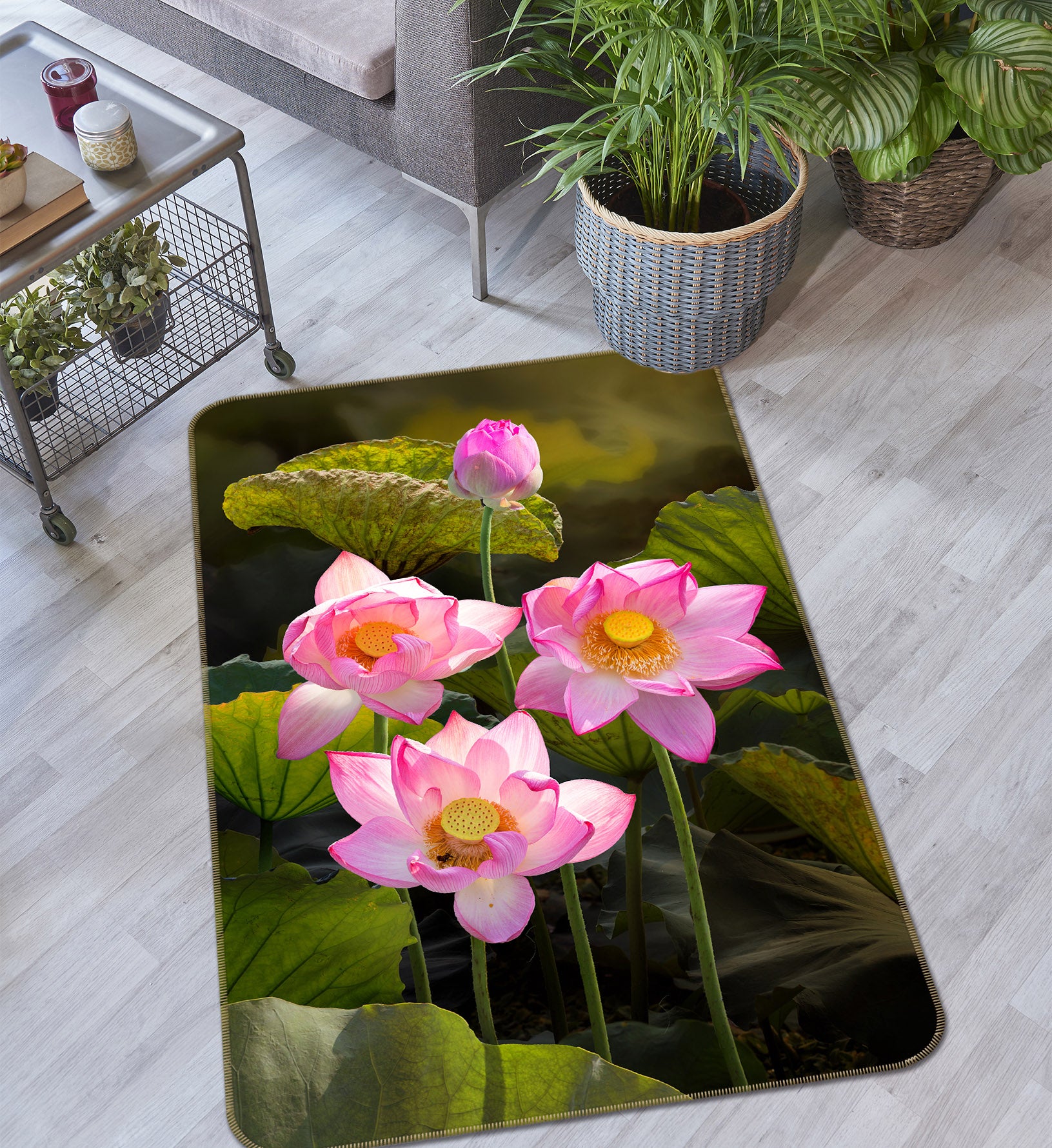 3D Lotus 26103 Non Slip Rug Mat