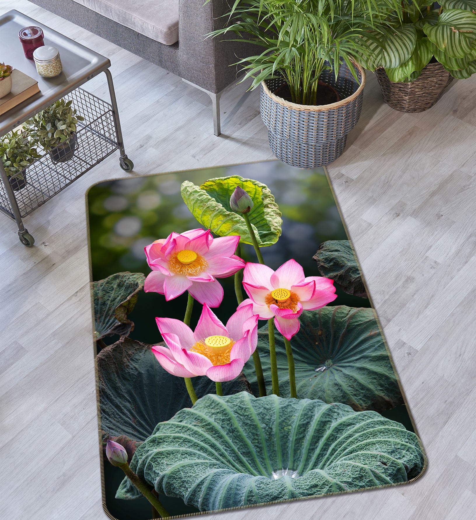 3D Lotus 26101 Non Slip Rug Mat