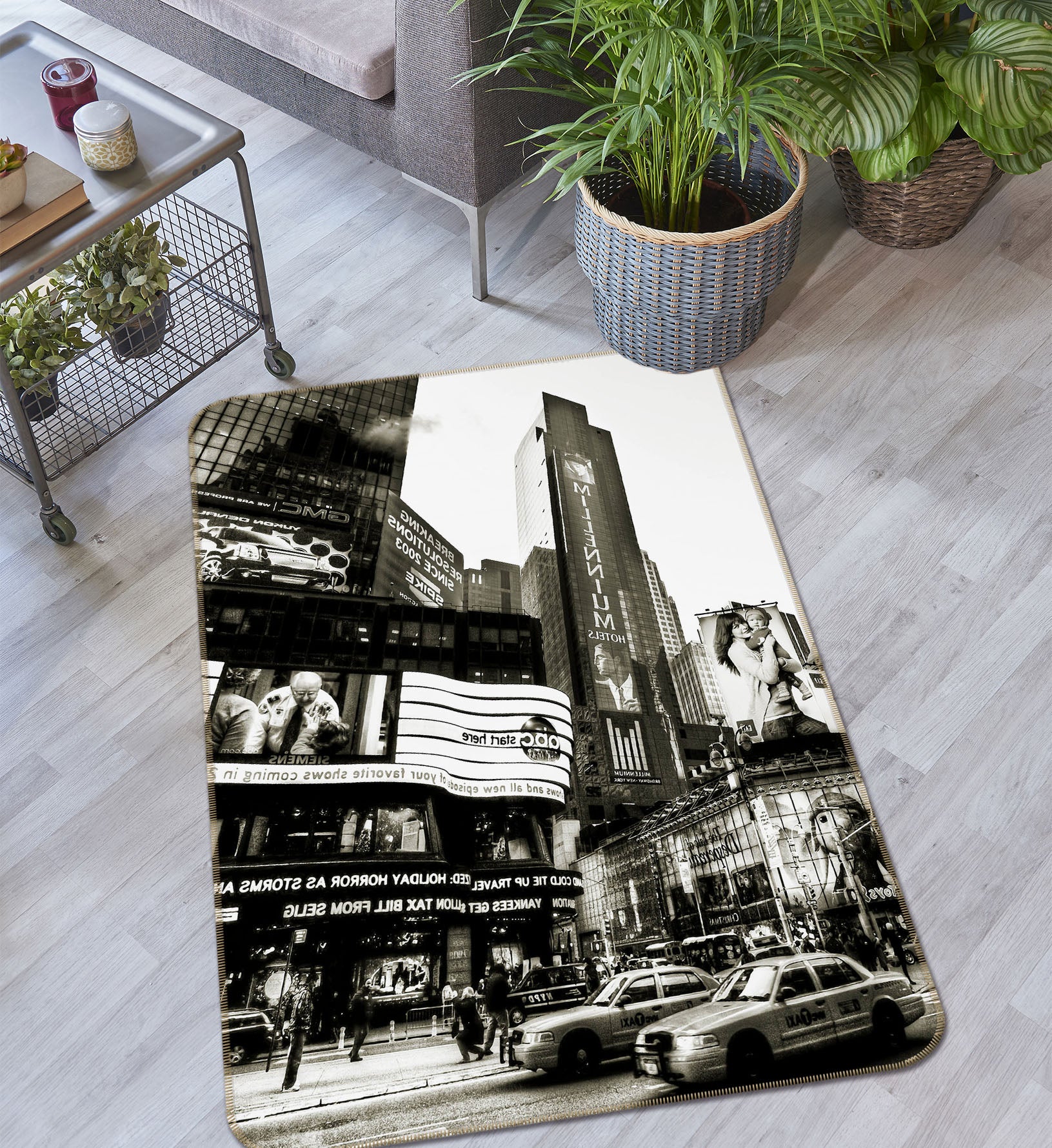 3D Building Street 32161 Non Slip Rug Mat