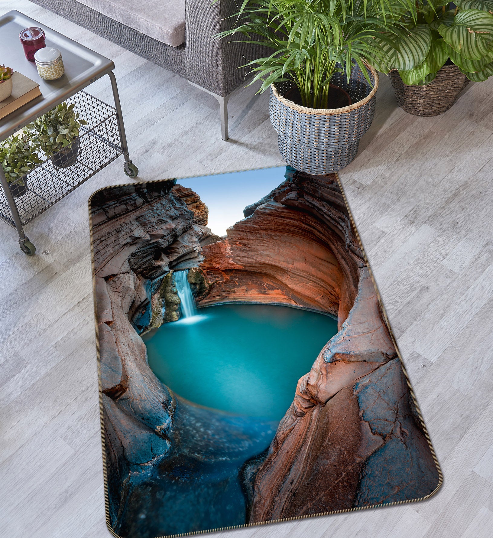 3D Seawater 26044 Non Slip Rug Mat